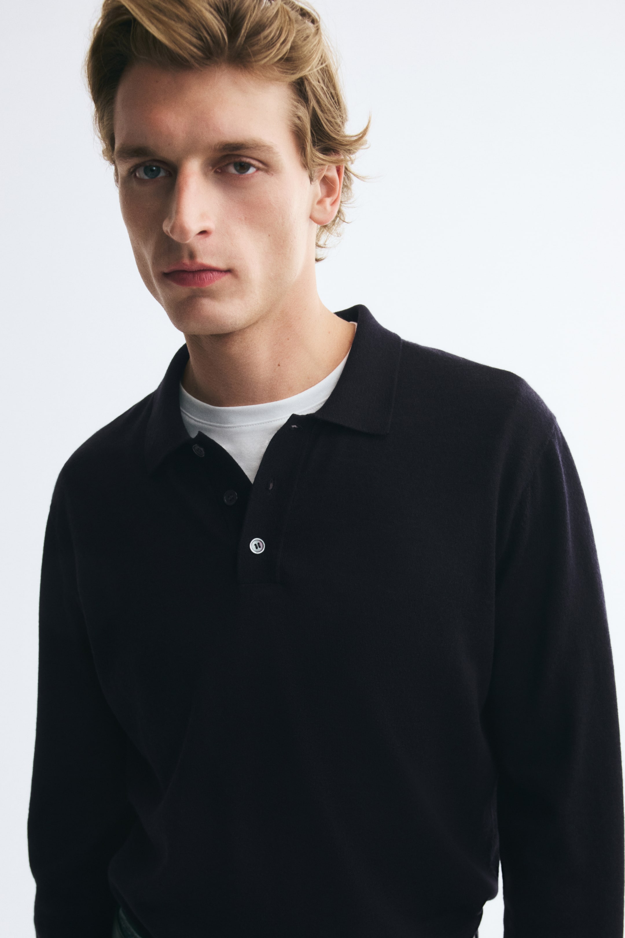 Regular-Fit Merino Wool Polo Shirt