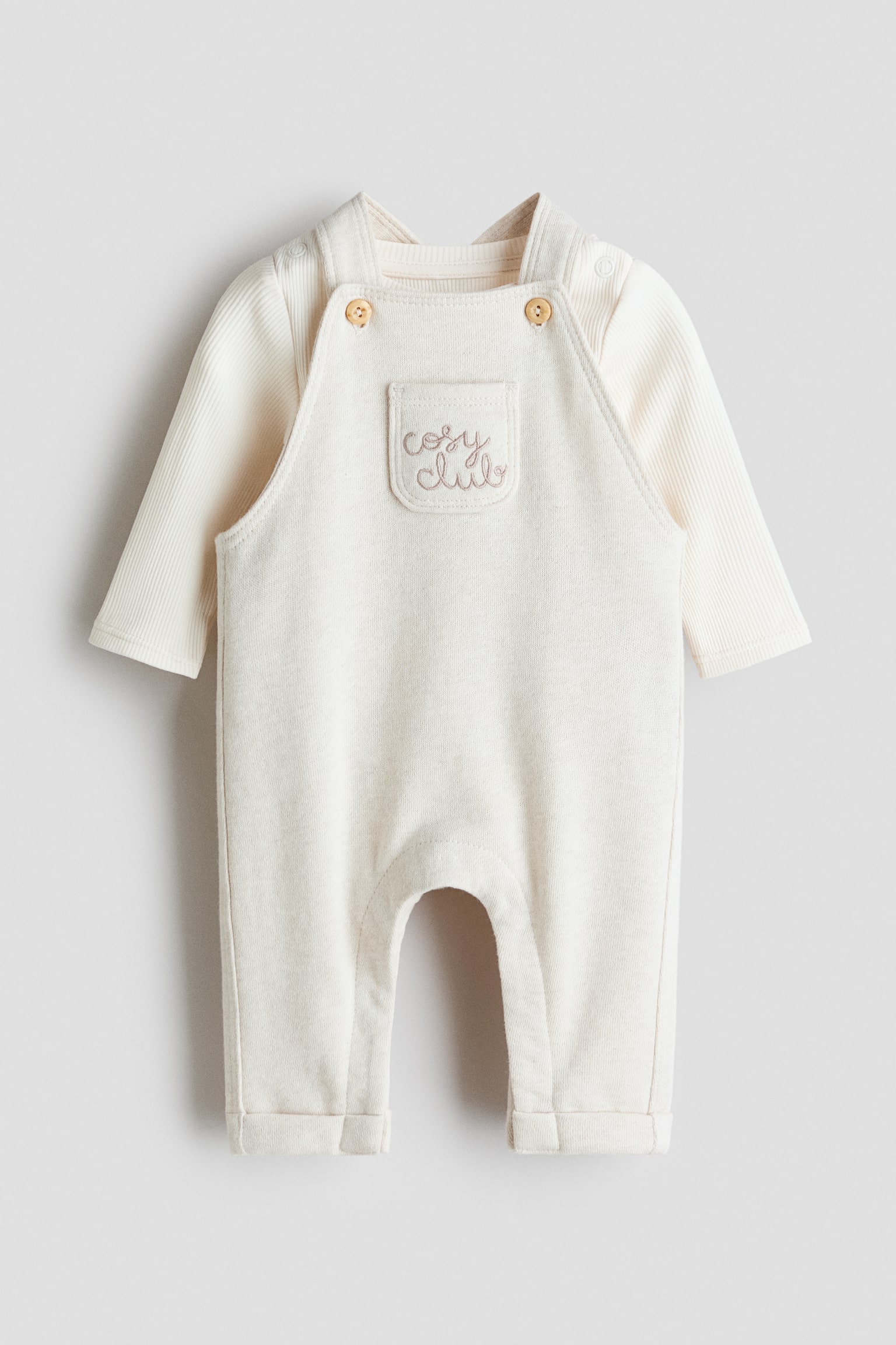 2-piece cotton set - Crema/Cosy Club