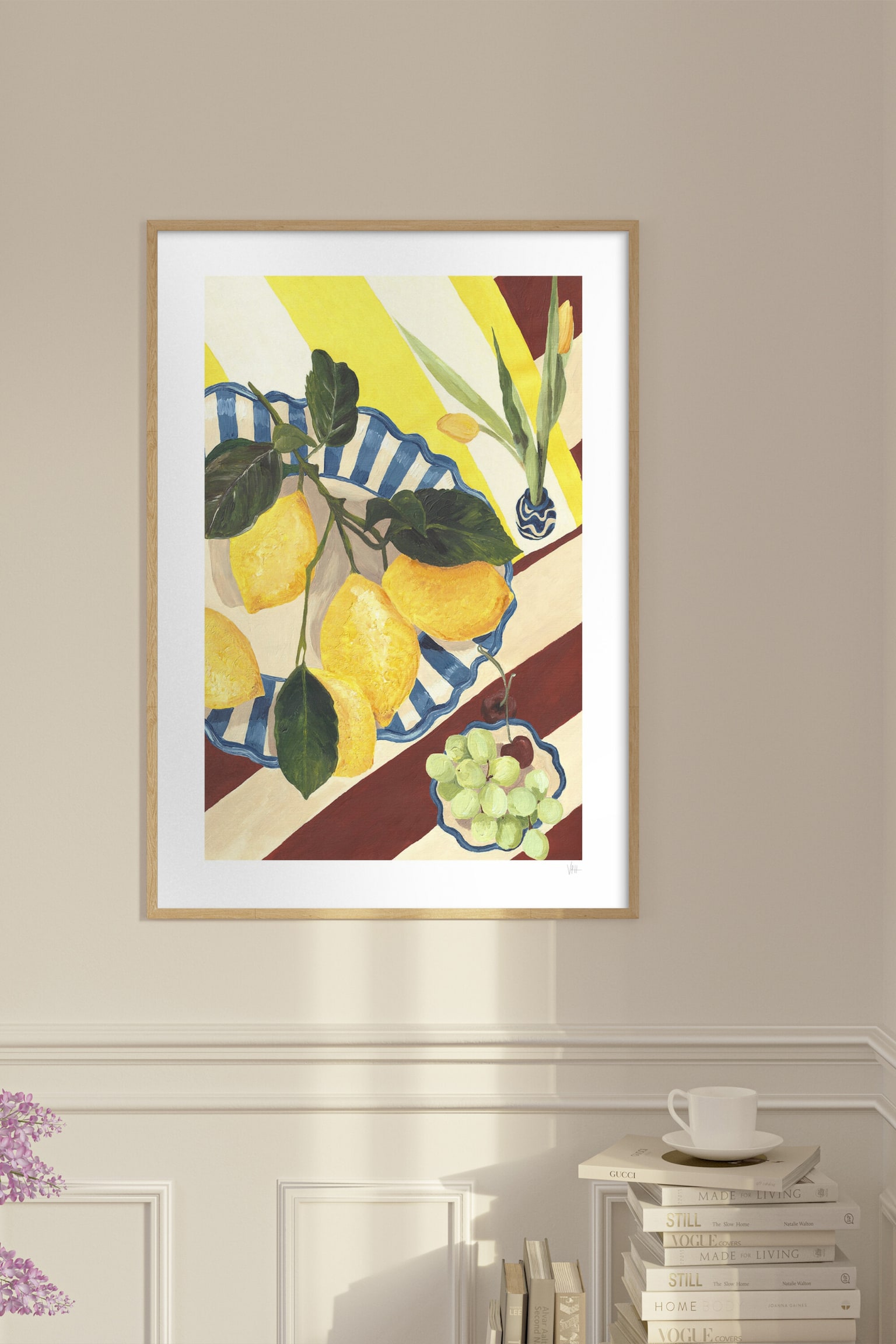 Violets Print House - Lemons And Grapes - Veelkleurig - 2
