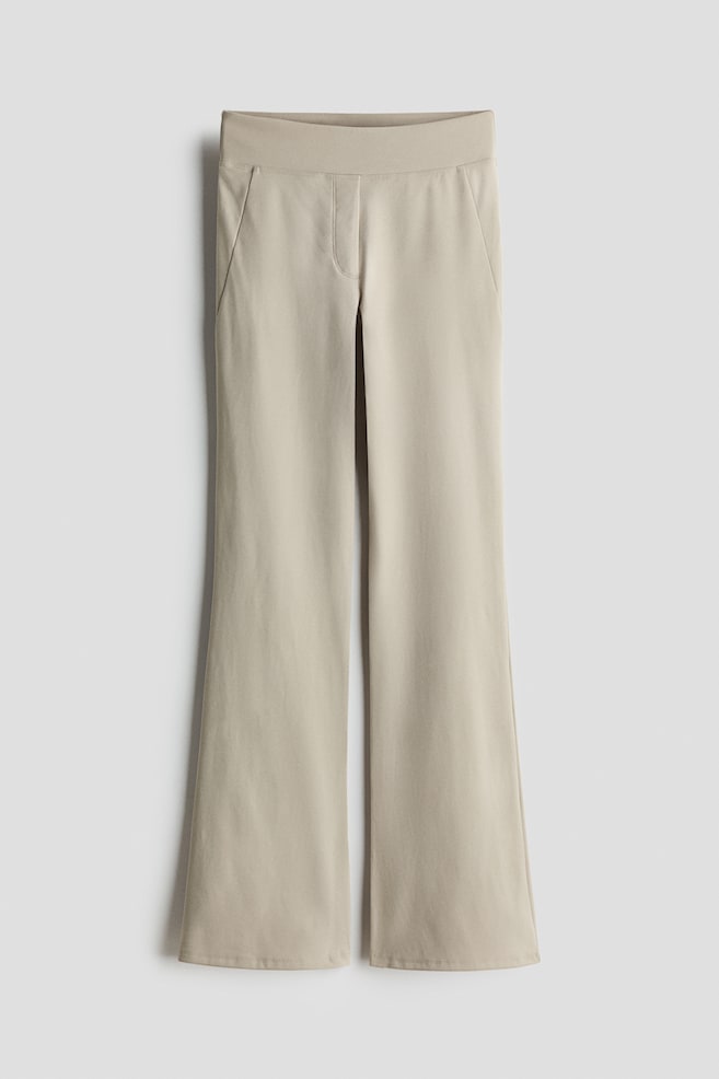 Four-way Stretch Flared Trousers - Beige/Black/Dark brown/Light brown/Grey/Dark brown - 1