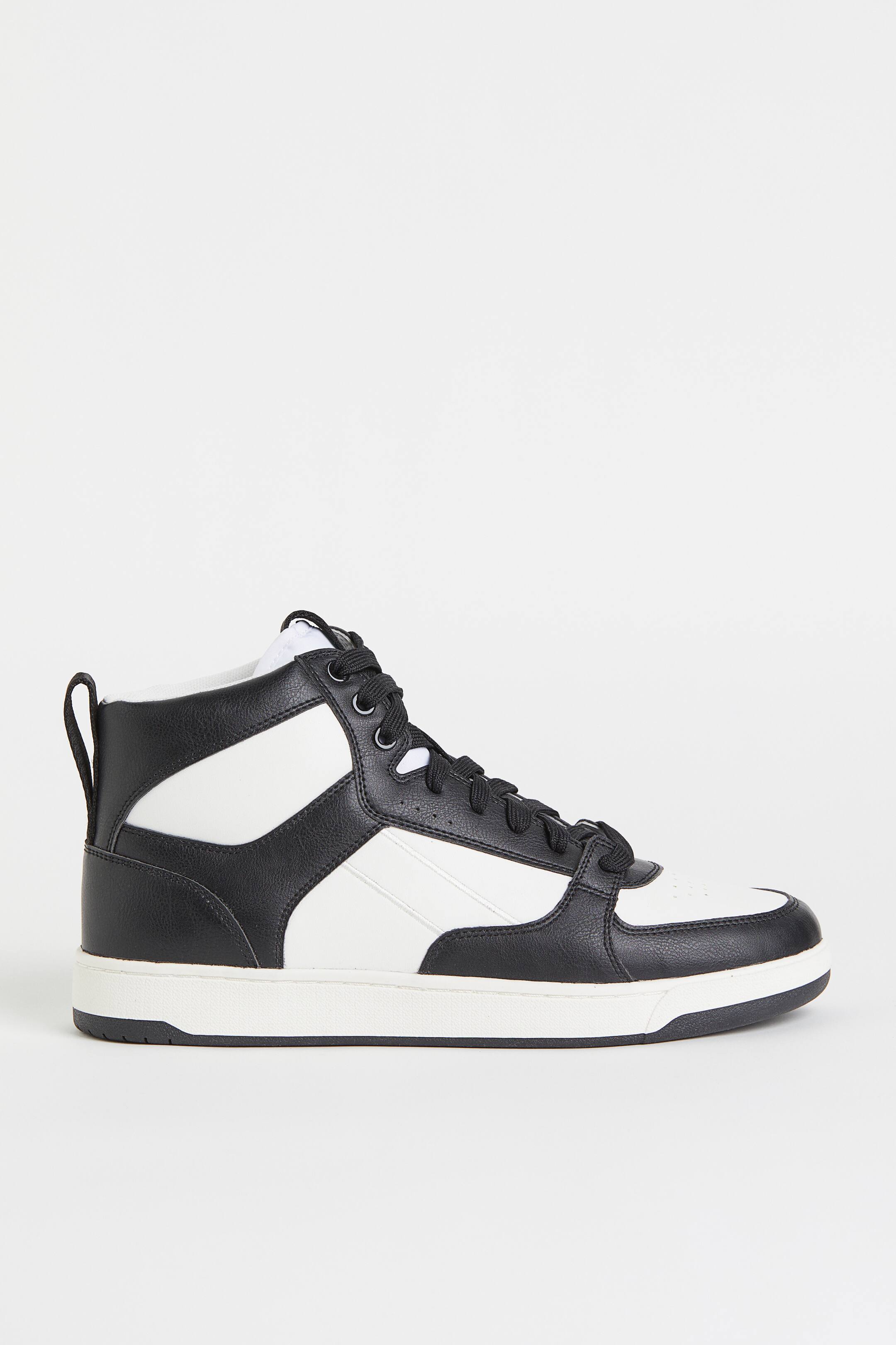View larger image: Hi-top trainers - Black/White - Men | H&M 1