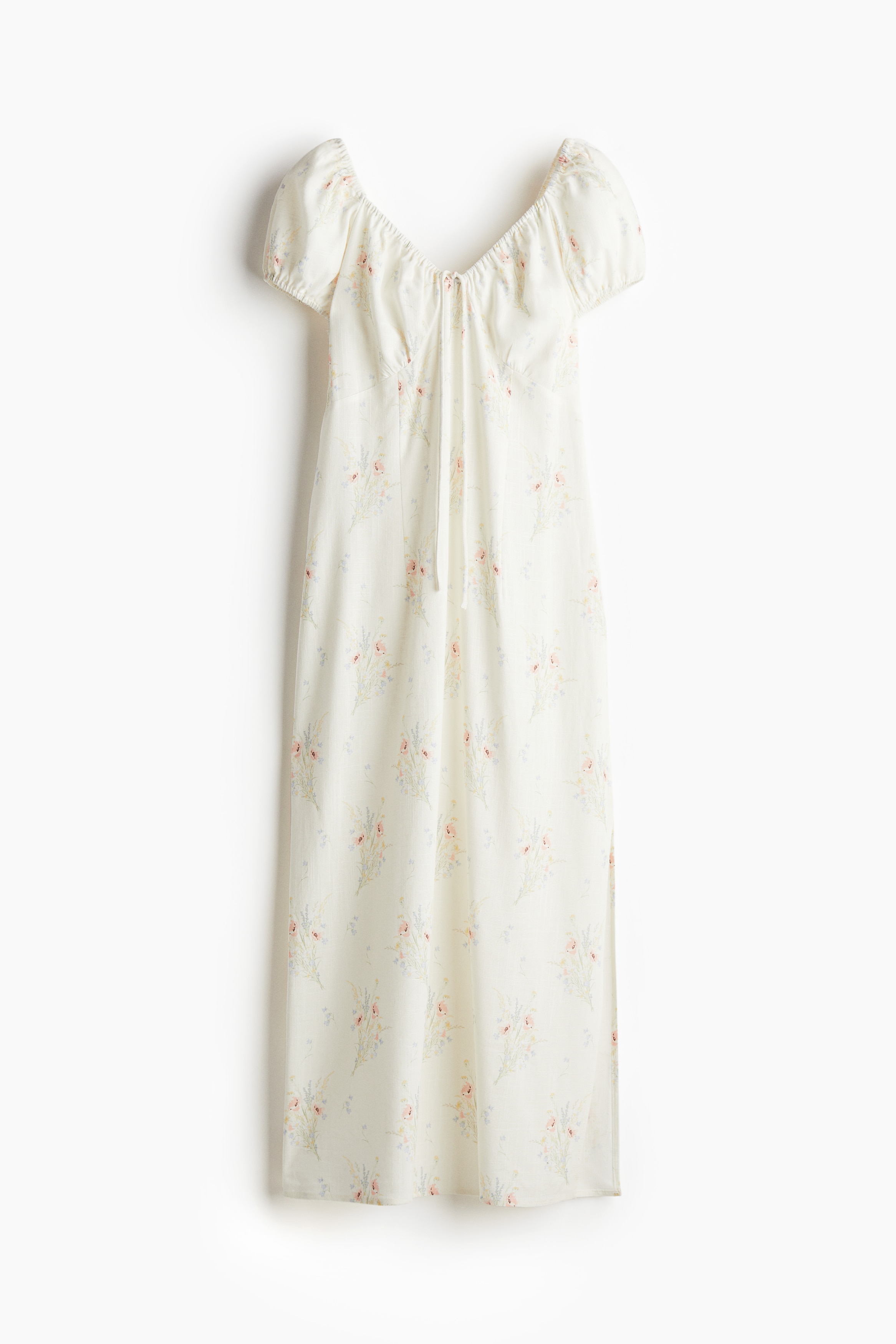 Tie-detail maxi dress - Cream/Floral/Cream/Floral/Blue/Floral/Black/Floral/White/Floral