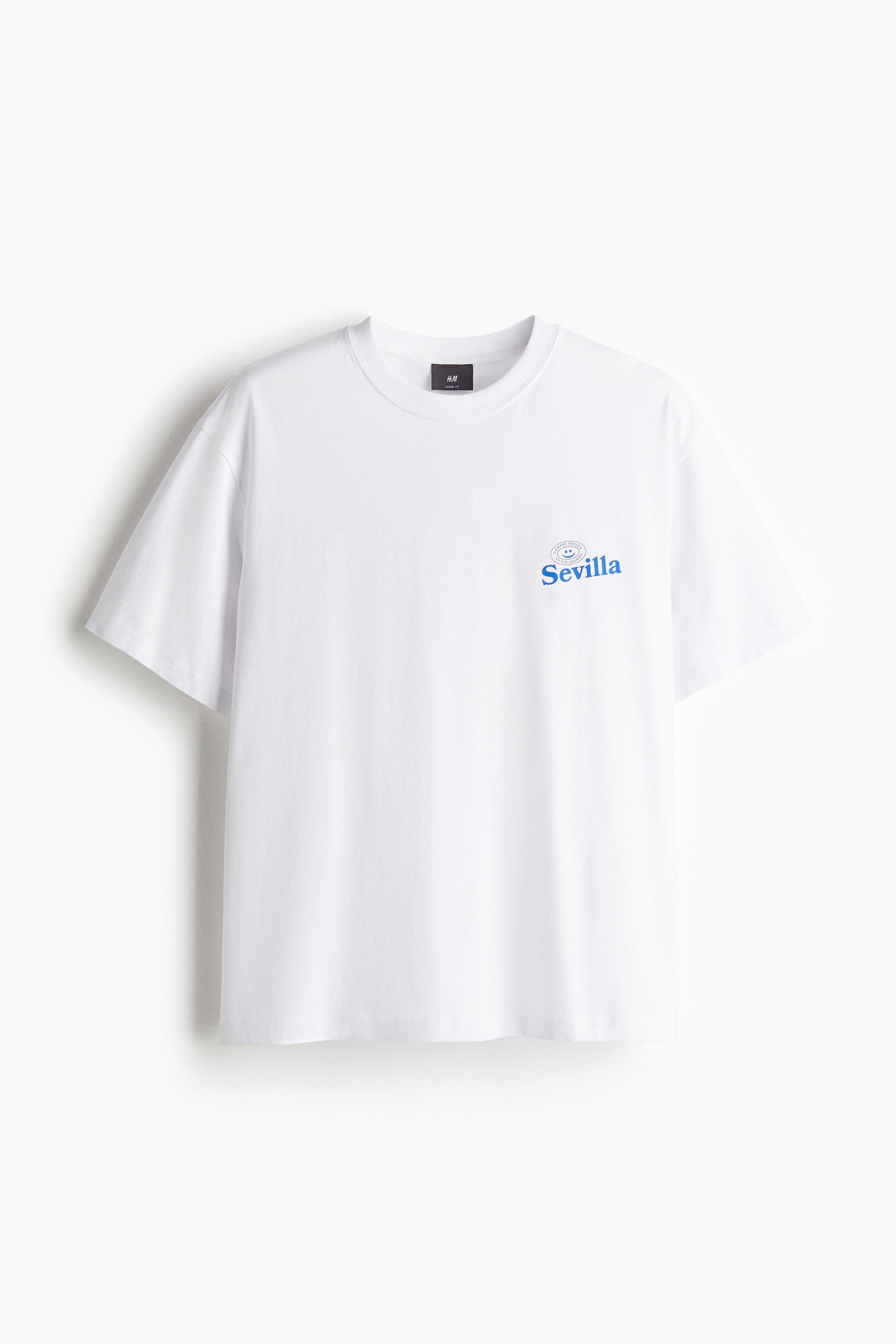 ルーズフィット プリントTシャツ - ホワイト／Sevilla/ピーチピンク／ポステージスタンプ/ピーチピンク／Echo Park/ホワイト／シーシェル/ホワイト／Menton/ホワイト／Small Talk/ホワイト／Gentlemen Syndrome/ホワイト／ウォーターリリー/ホワイト／Puerto Vallarta/ホワイト／Aesthetically Pleasing/ホワイト／フラワー/ホワイト／Forest of the Deep