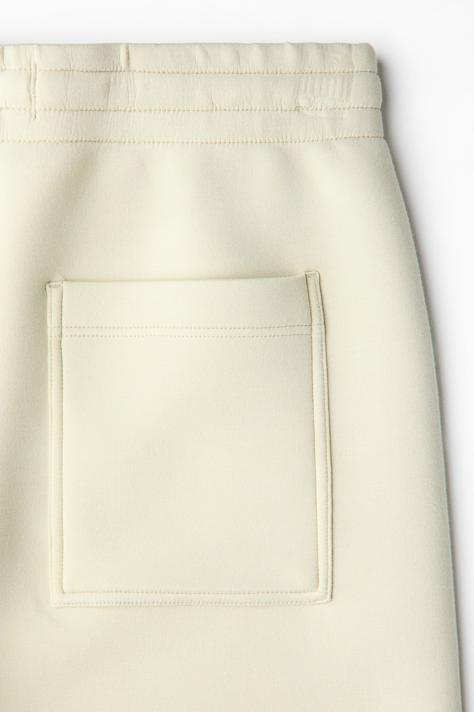 Relaxed Fit Scuba shorts-Light dusty green - 5
