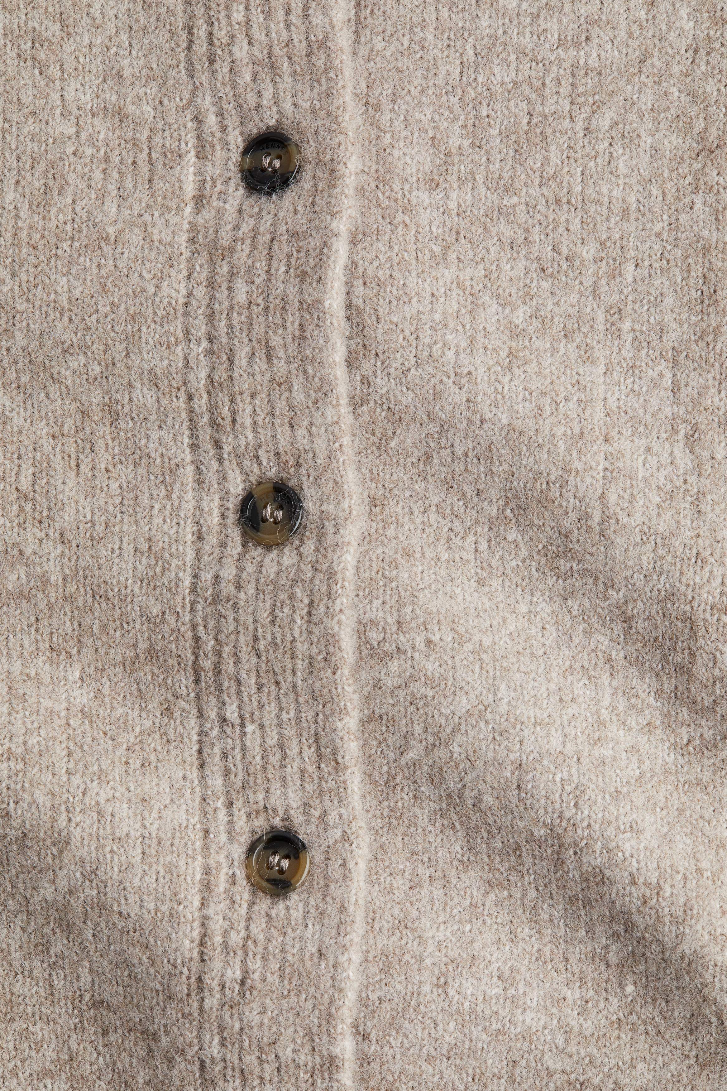 Scarf-detail cardigan
