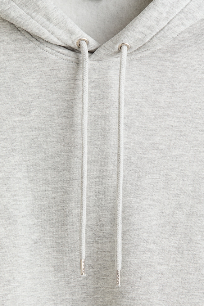 Sudadera con capucha Loose Fit-Gris claro jaspeado - 5