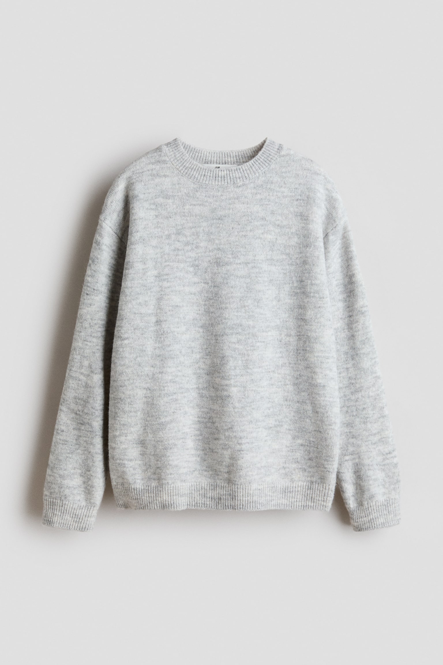 ルーズフィットセーター - ライトグレーメランジ/ライトベージュ/ピンクメランジ/ブルー/ライトブルー/ライトピンク