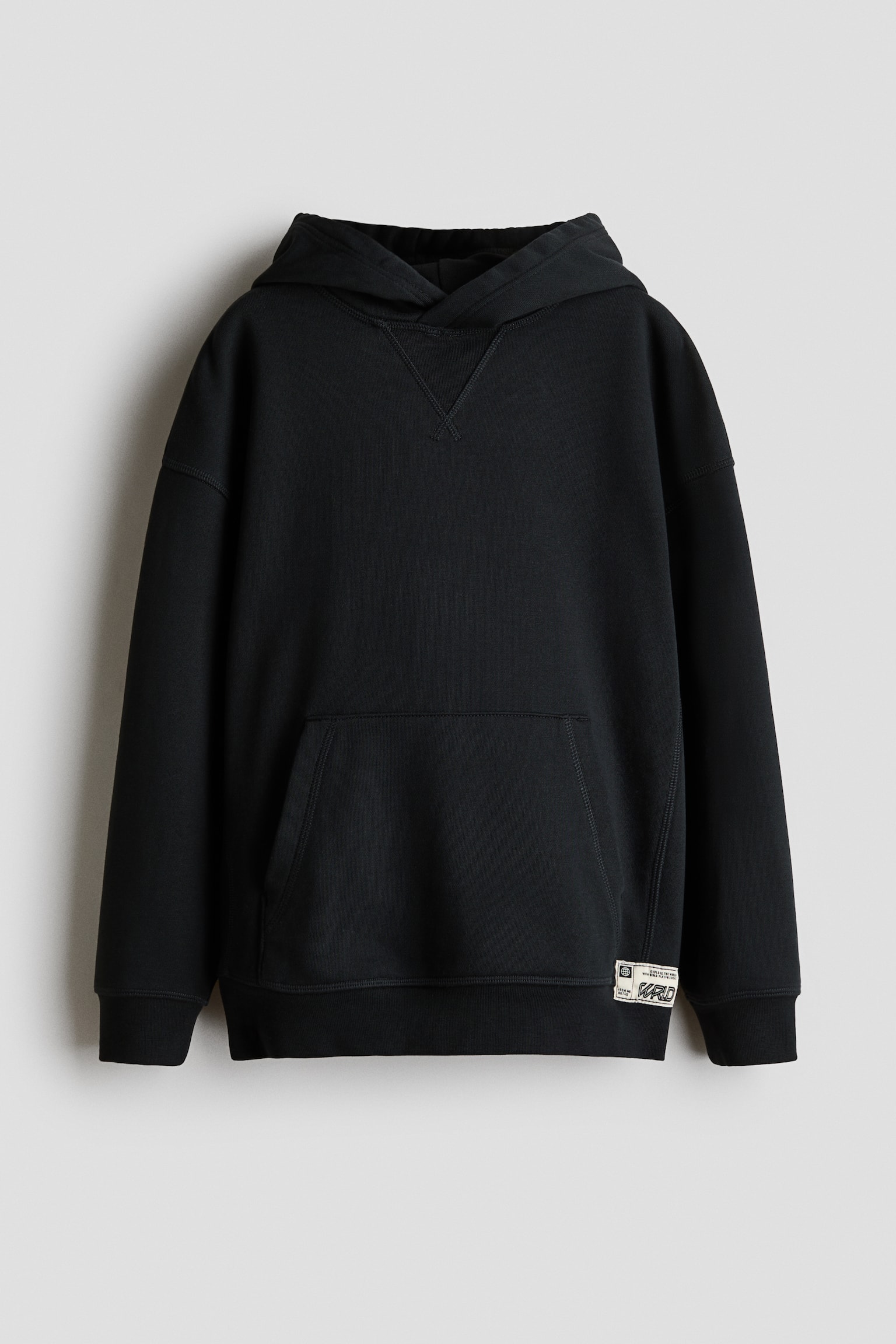 Loose-Fit Hoodie - Black