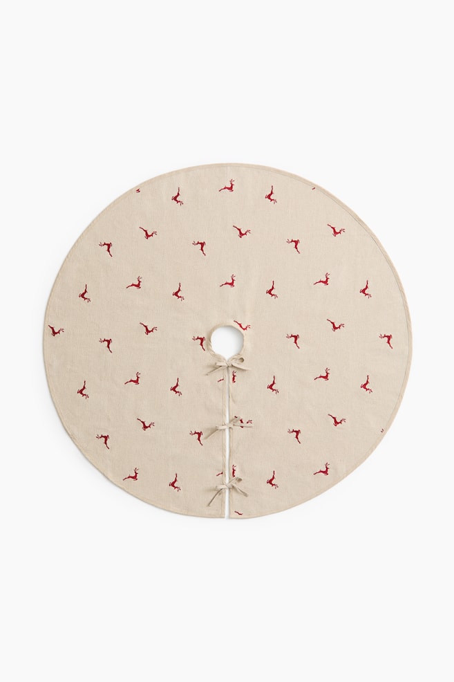 Julgranskjol i linmix - Beige/Renar - 1