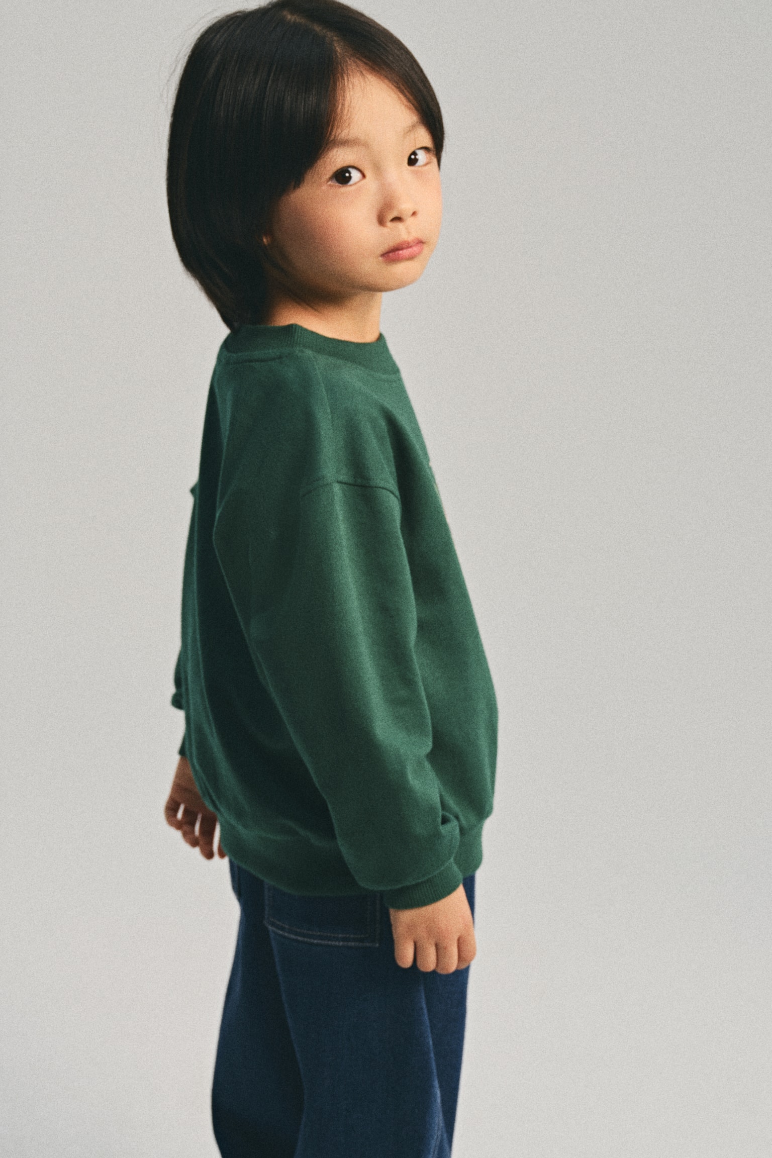 프린트 스웨트셔츠 - 그린/쥬라기 월드/네이비 블루/쥬라기 월드 - 4