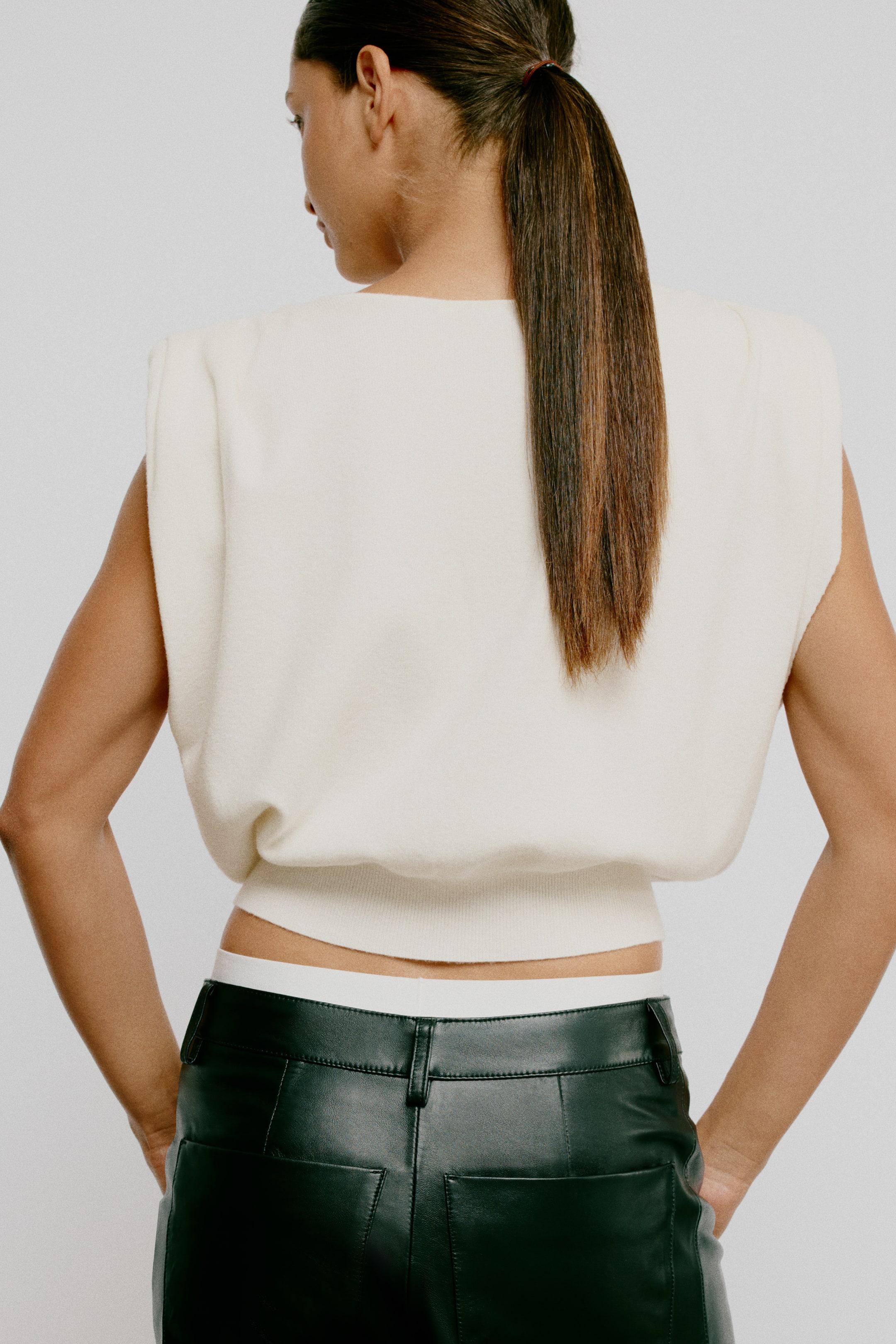 Gathered Knit Top