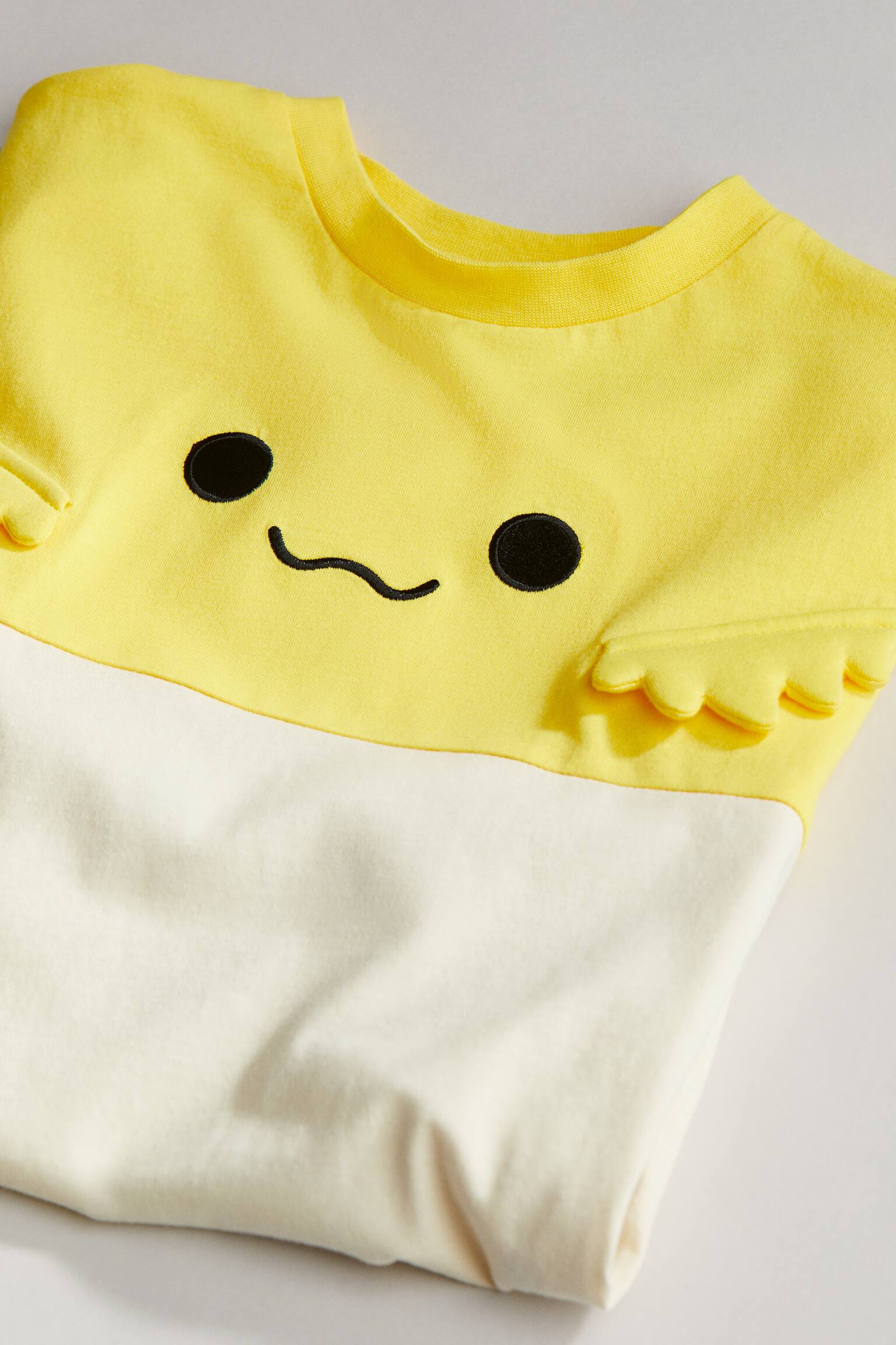 Appliqué Cotton Jersey Tee - Yellow/Squishmallows - 2