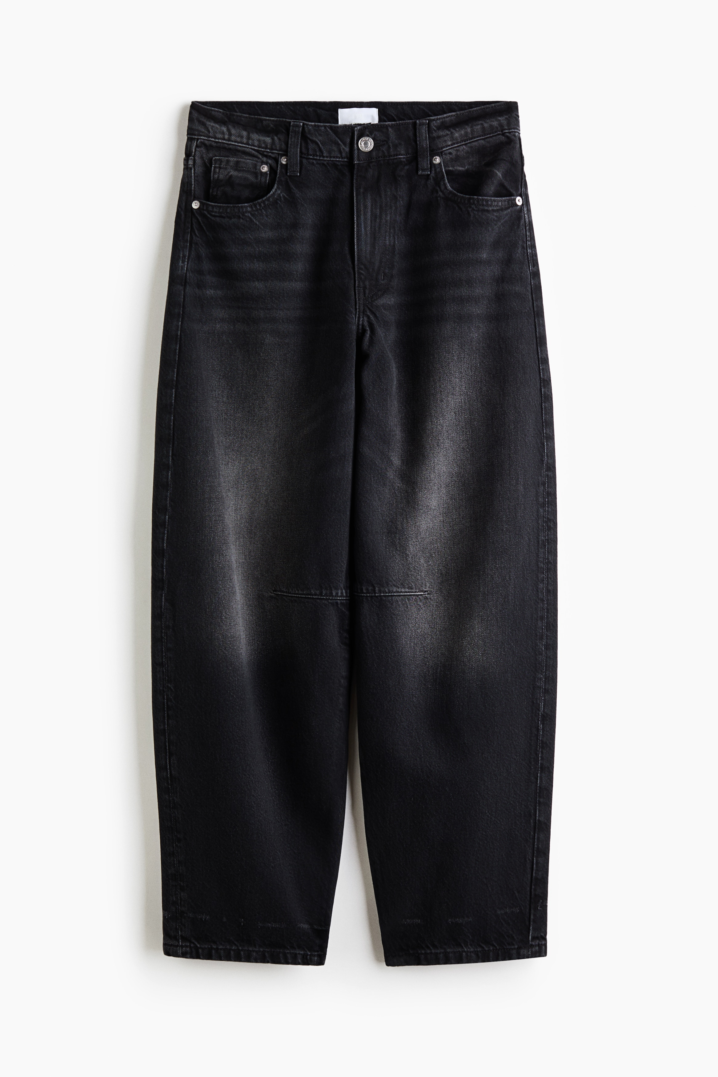 Barrel Regular Waist Jeans - Svart/Mörk denimblå/Denimblå