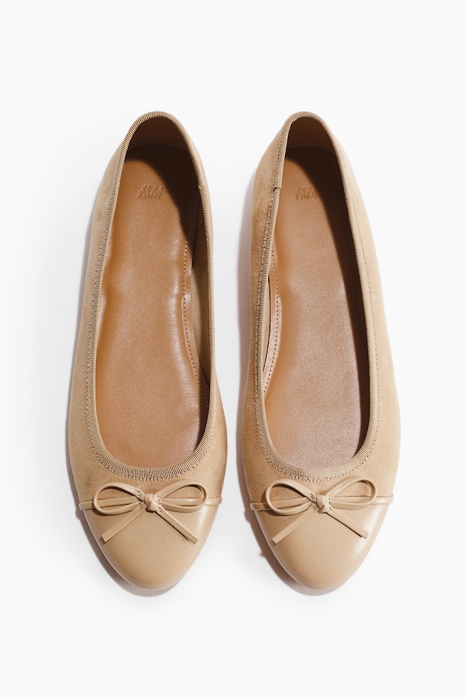 Ballet flats - Beige/Black - 1