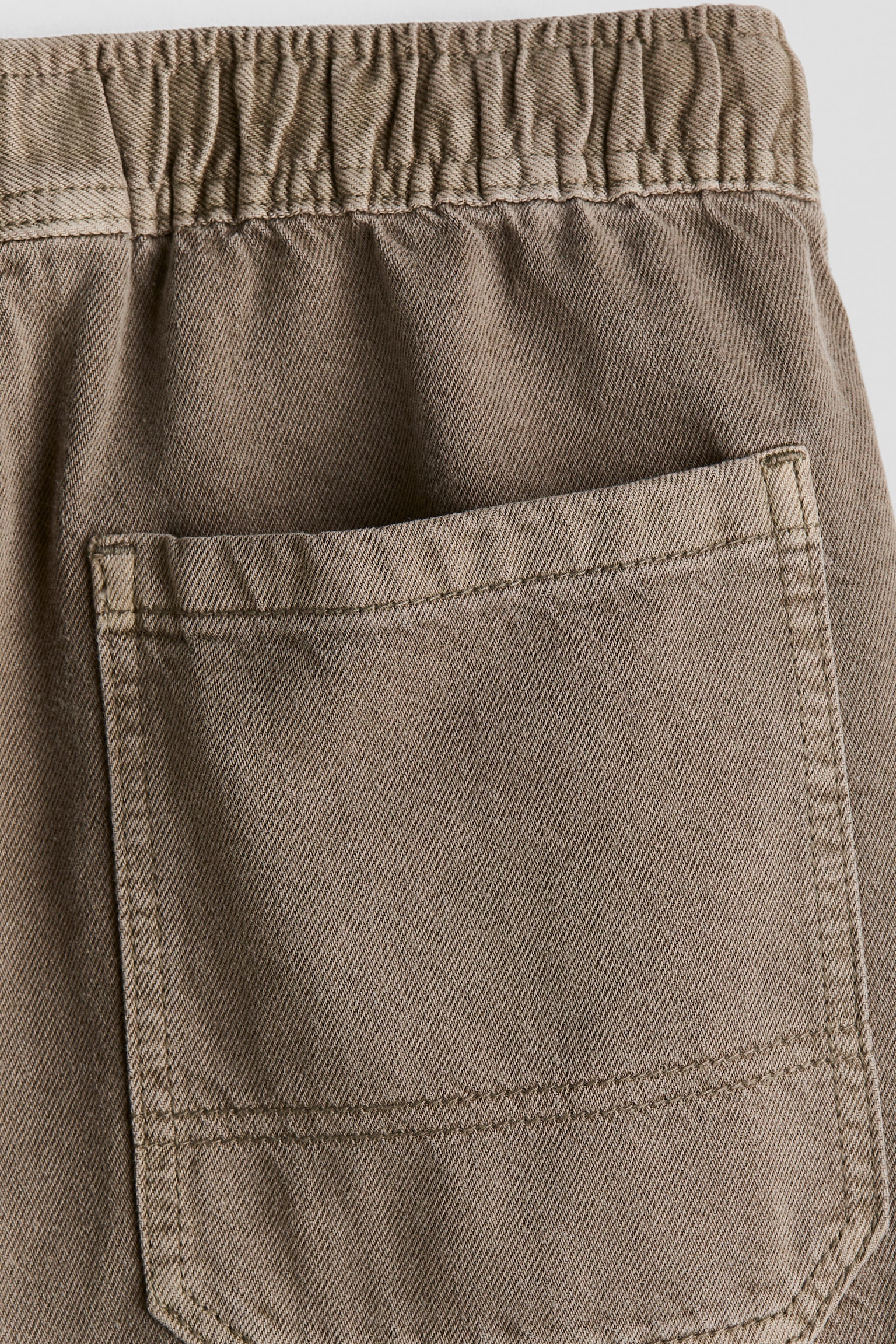 Детские брюки H&M Baggy Twill, цвет: Серо-коричневый — фото 2