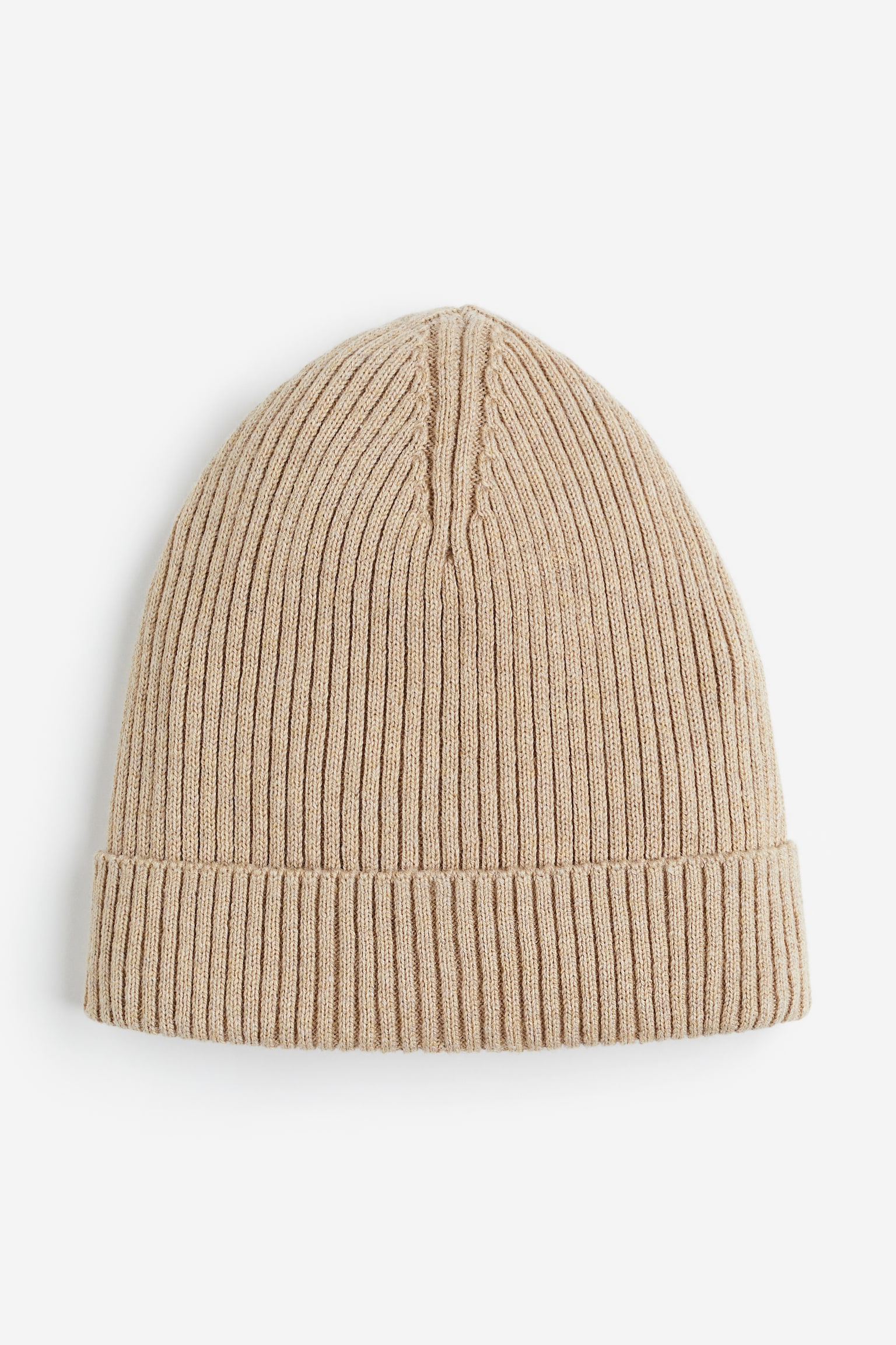 Silk Blend Beanie - Beige - 1