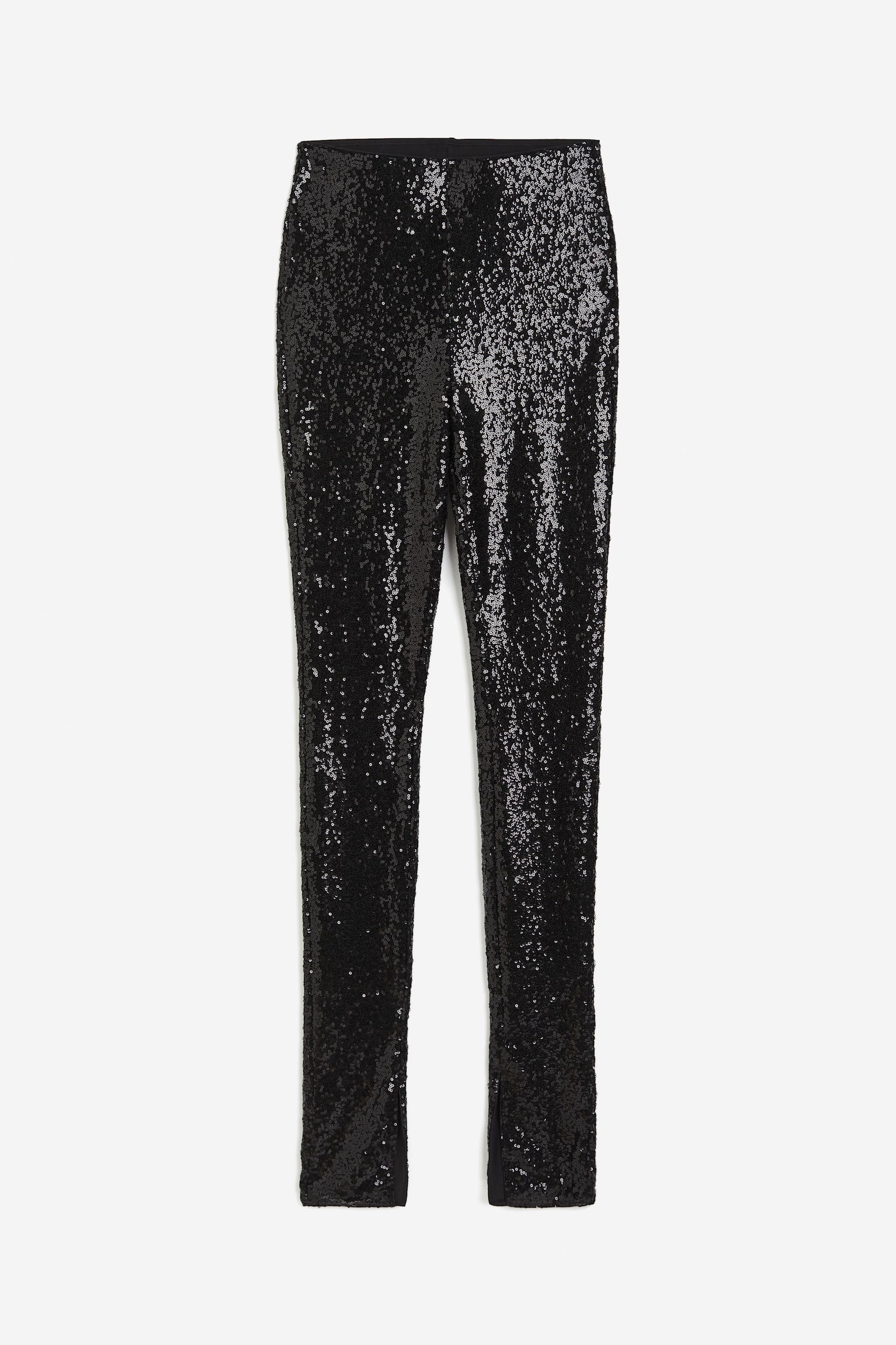 Sequined leggings - Black - 1