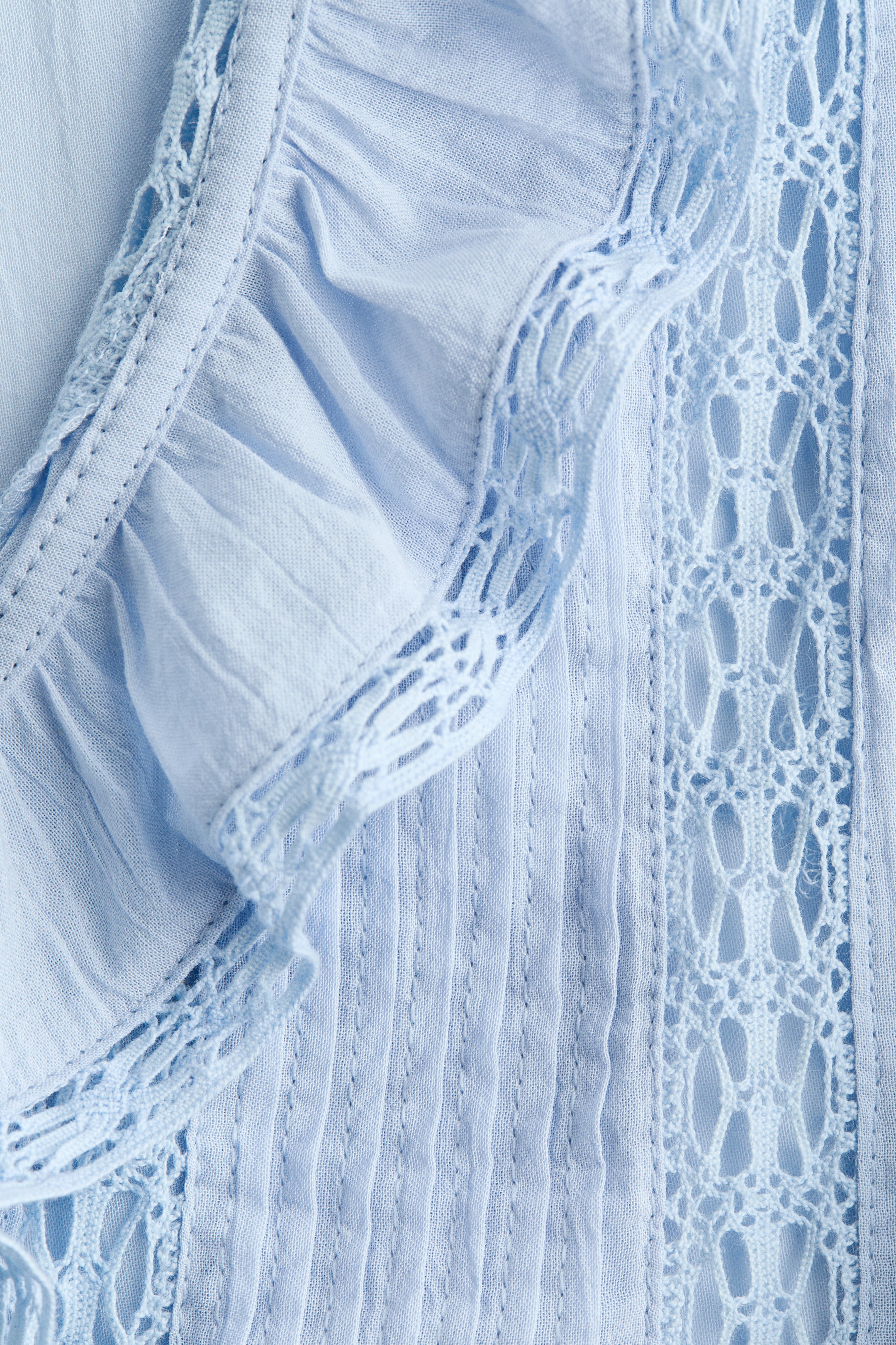 Lace-Trimmed Blouse
