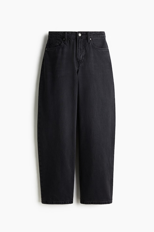 Baggy High Jeans - Schwarz/Washed out/Dunkles Denimblau - 1