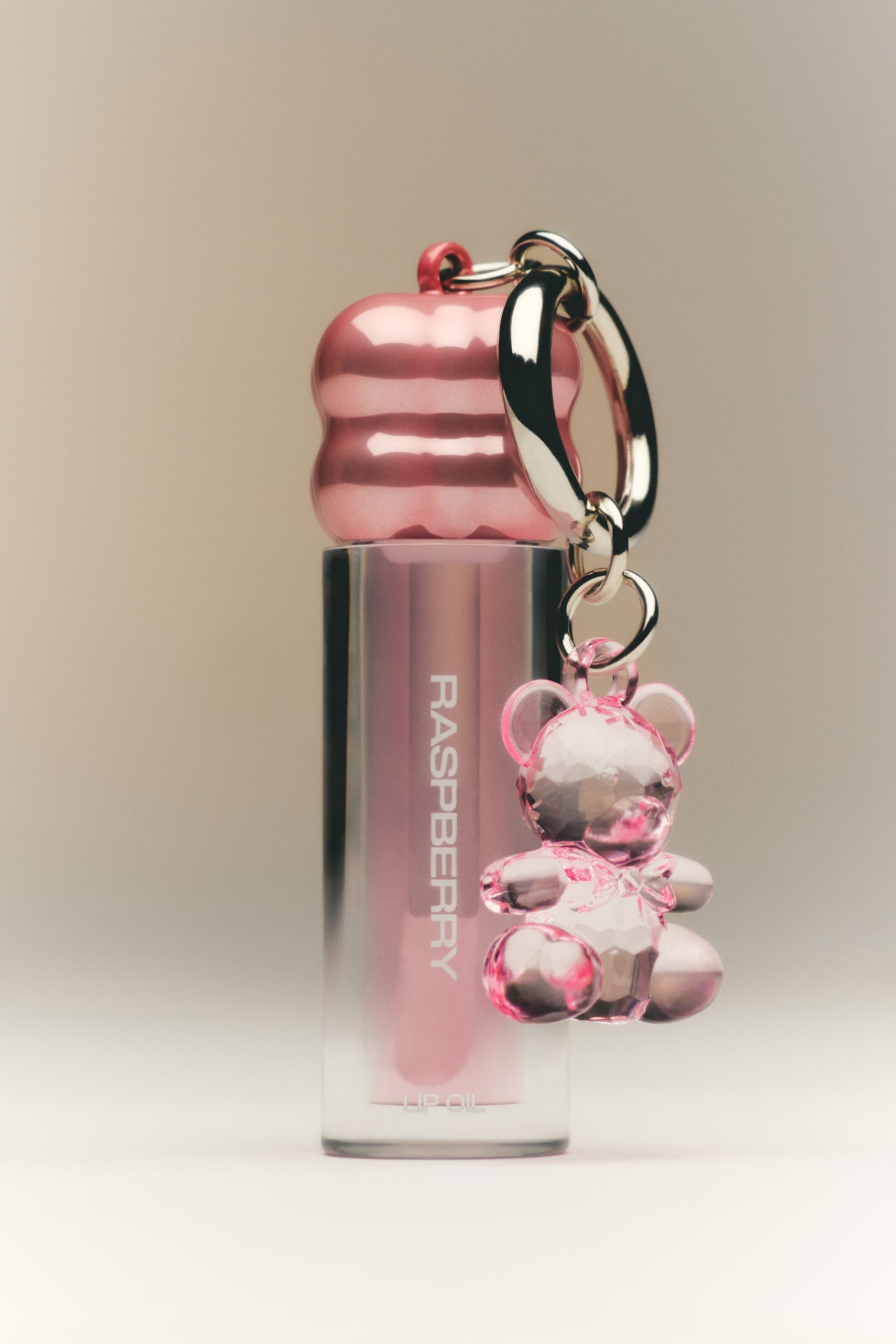 Lip oil keyring - Pink/Raspberry - 2