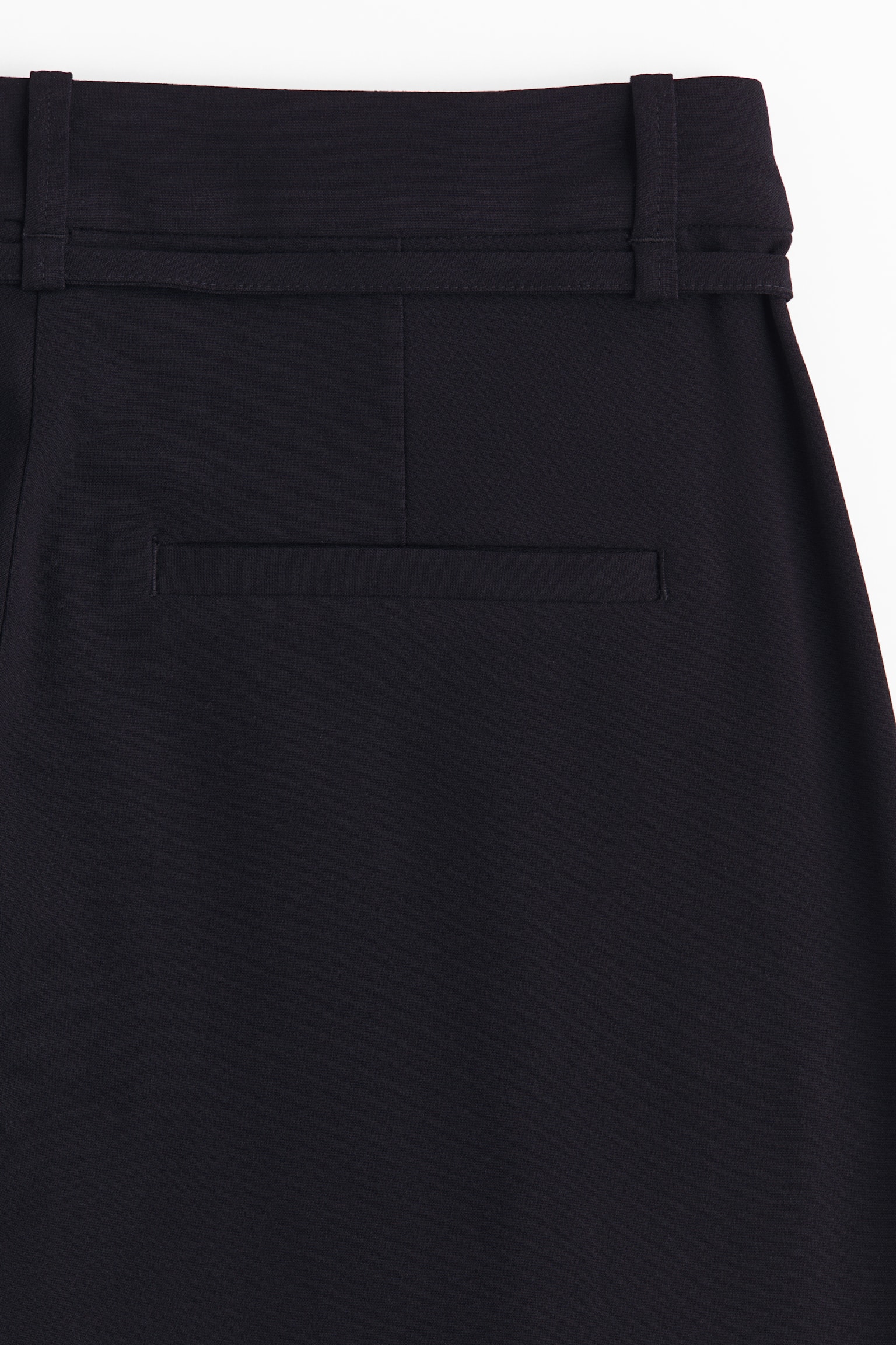 Женские брюки H&M Pleated Tie-Belt, цвет: Чёрный — фото 8