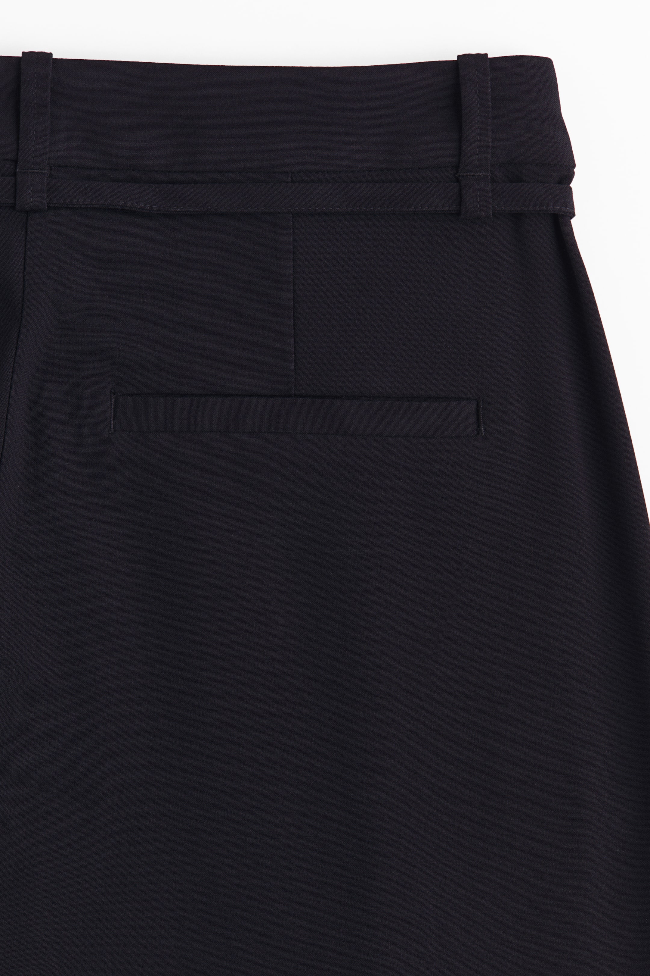 Pleated Tie-Belt Pants