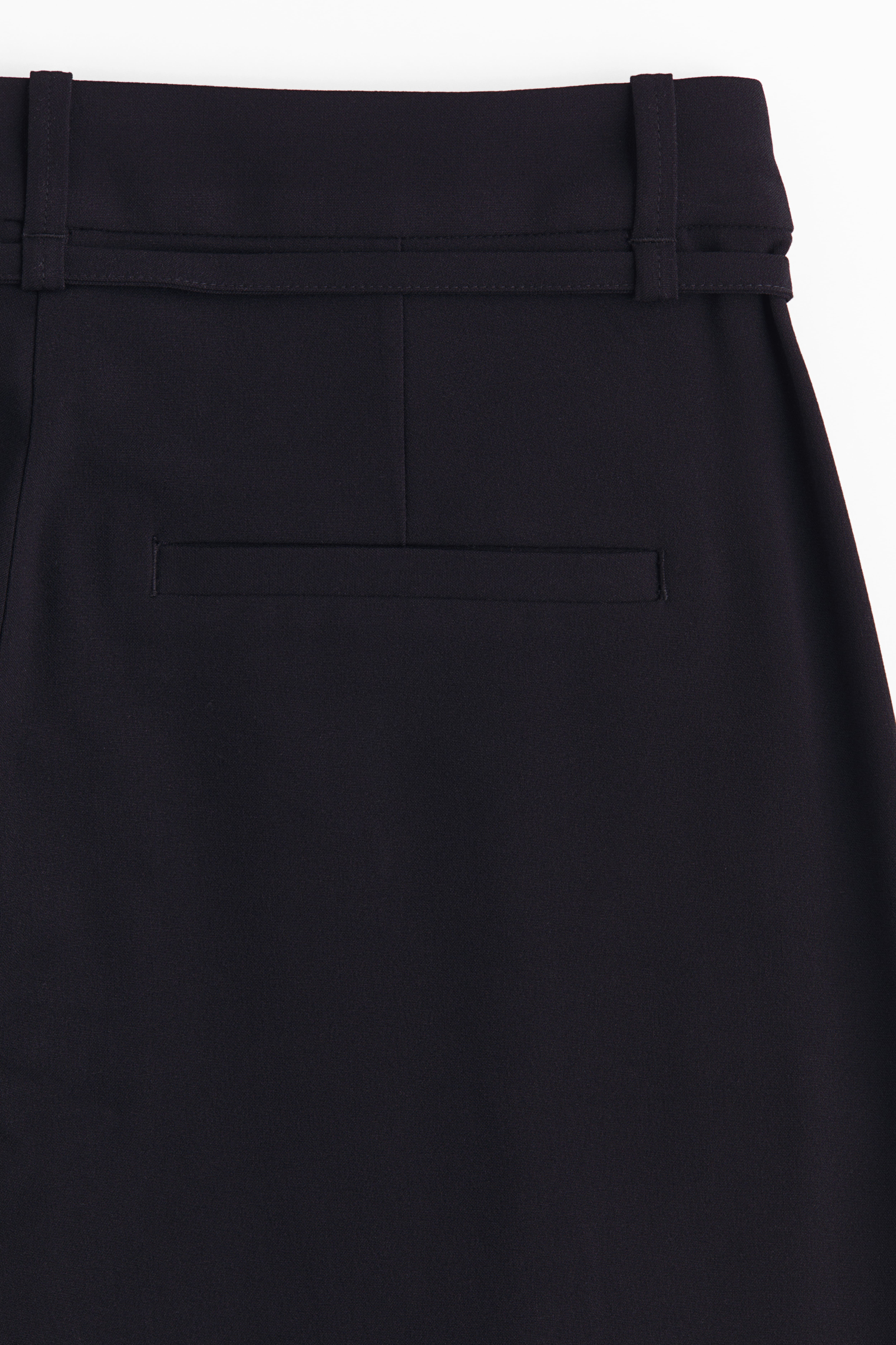 Pleated Tie-Belt Pants