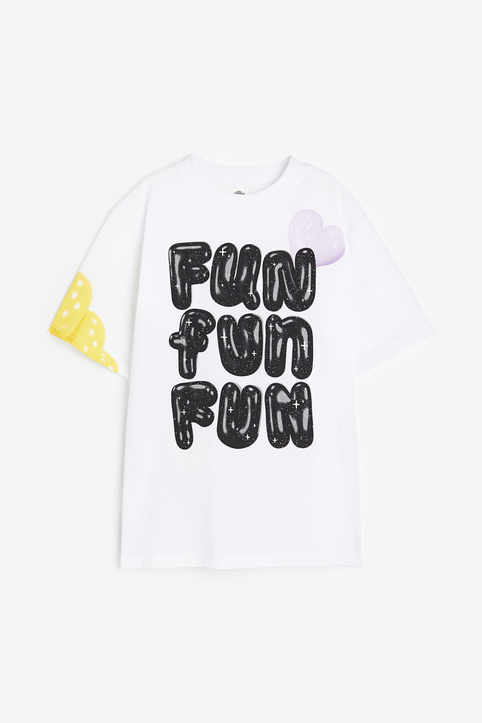 Printed jersey T-shirt - White/Fun - 1