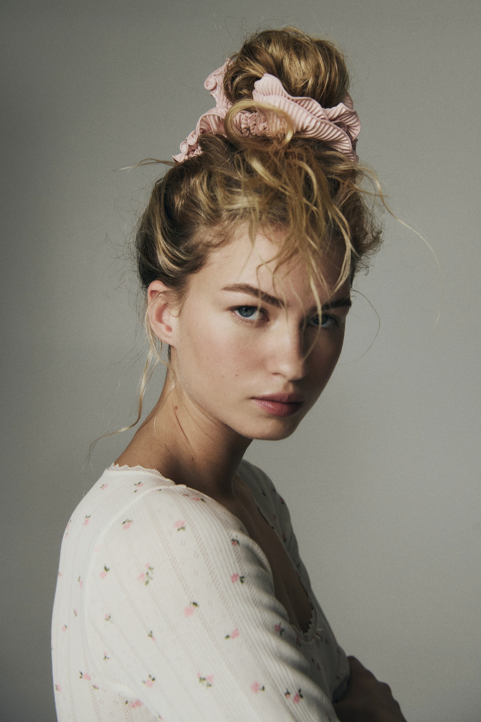 Pointelle thong body - White/Floral - 6