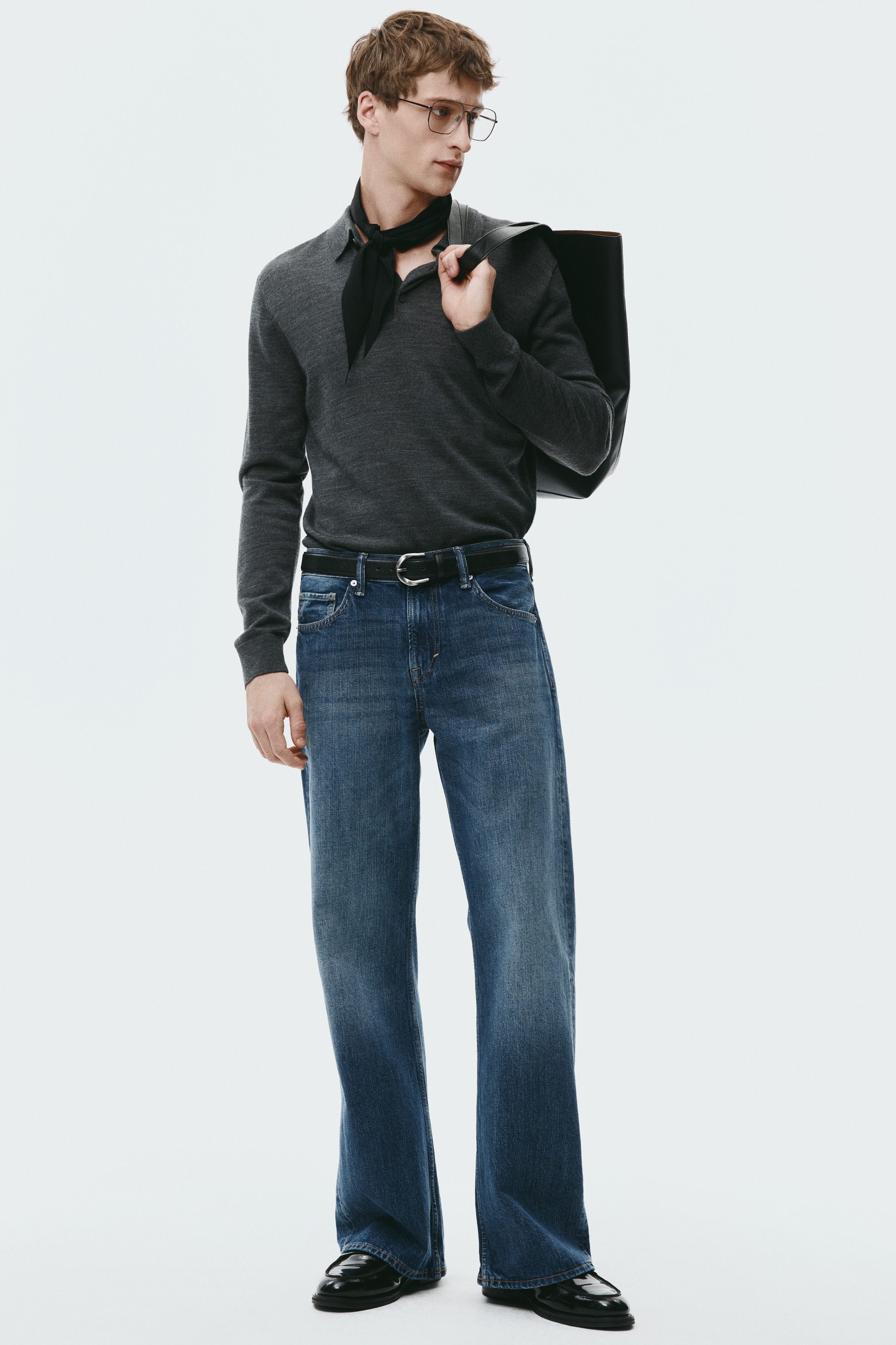 Relaxed Bootcut Jeans - Blu denim/Nero lavato/Blu denim chiaro/Grigio denim/Blu denim/Marrone denim/Blu denim/Nero denim