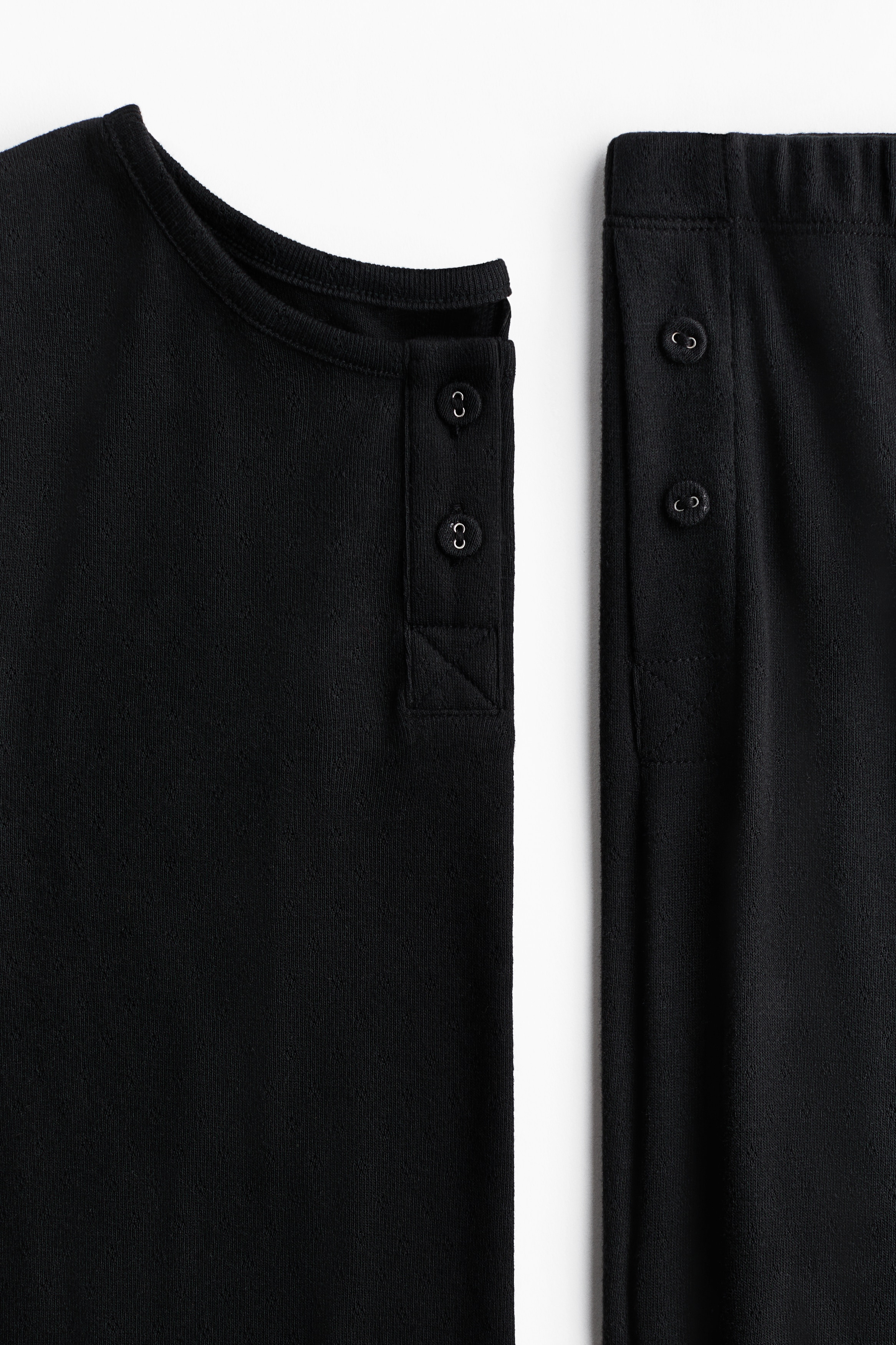 Pointelle-knit pyjamas