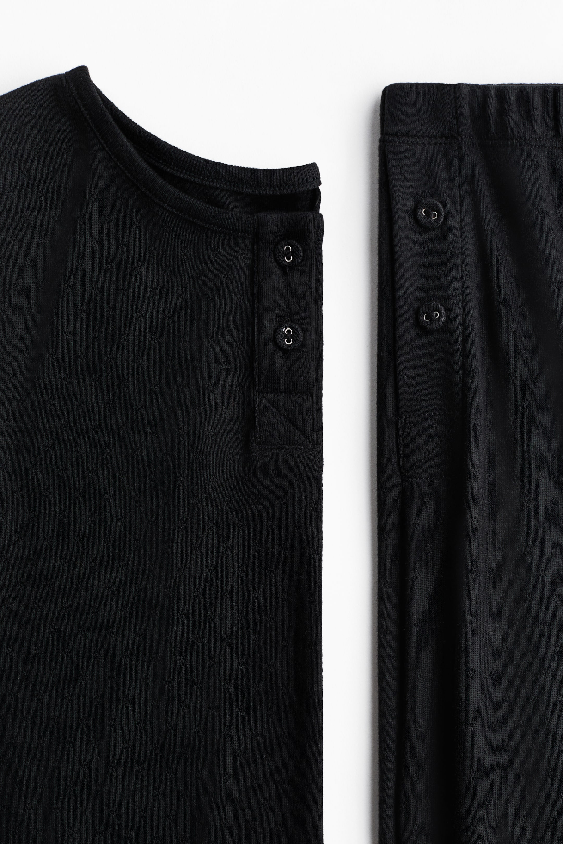 Pointelle-Knit Pajamas