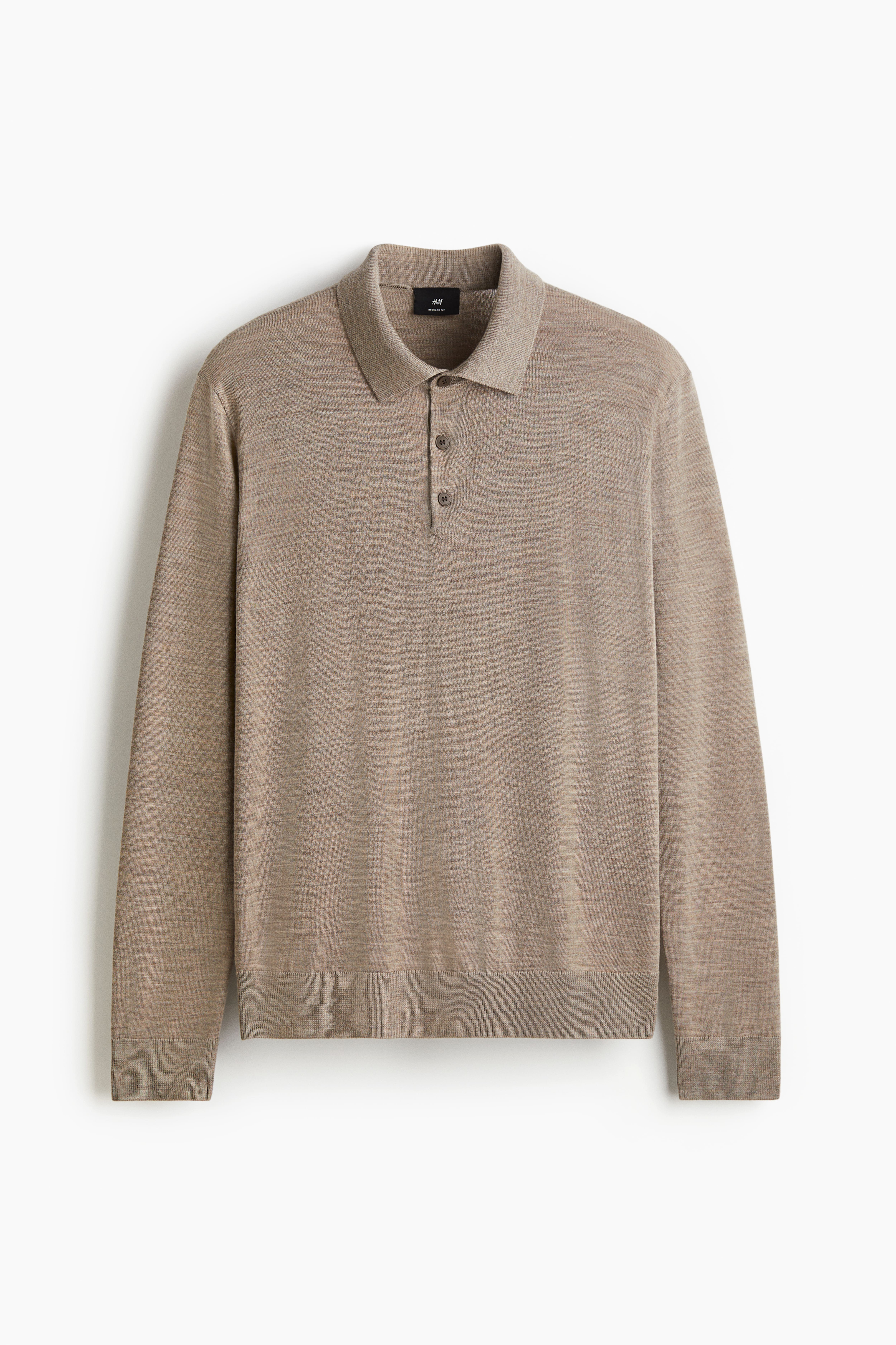 Regular-Fit Merino Wool Polo Shirt