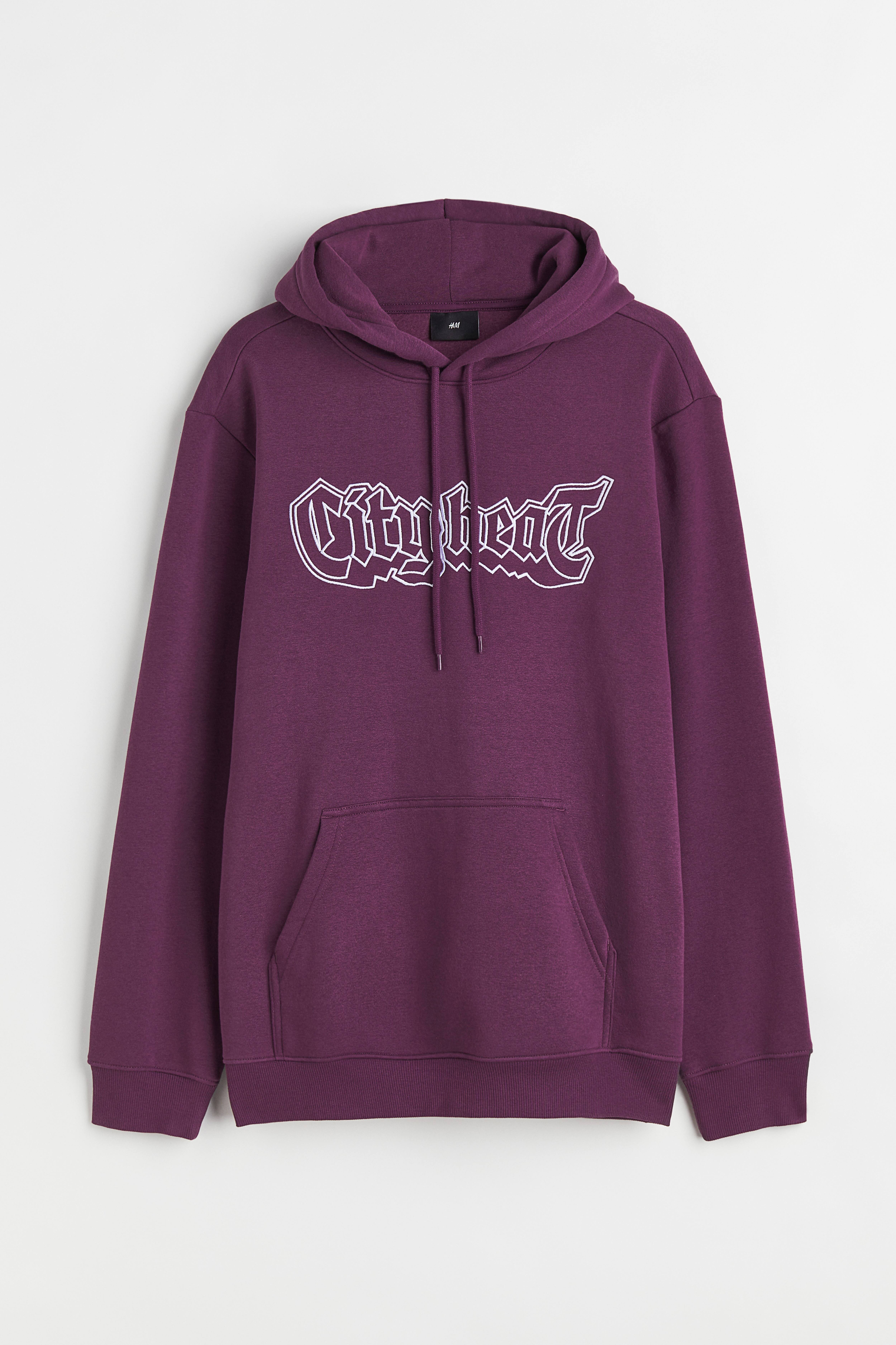 Dark purple fashion hoodies