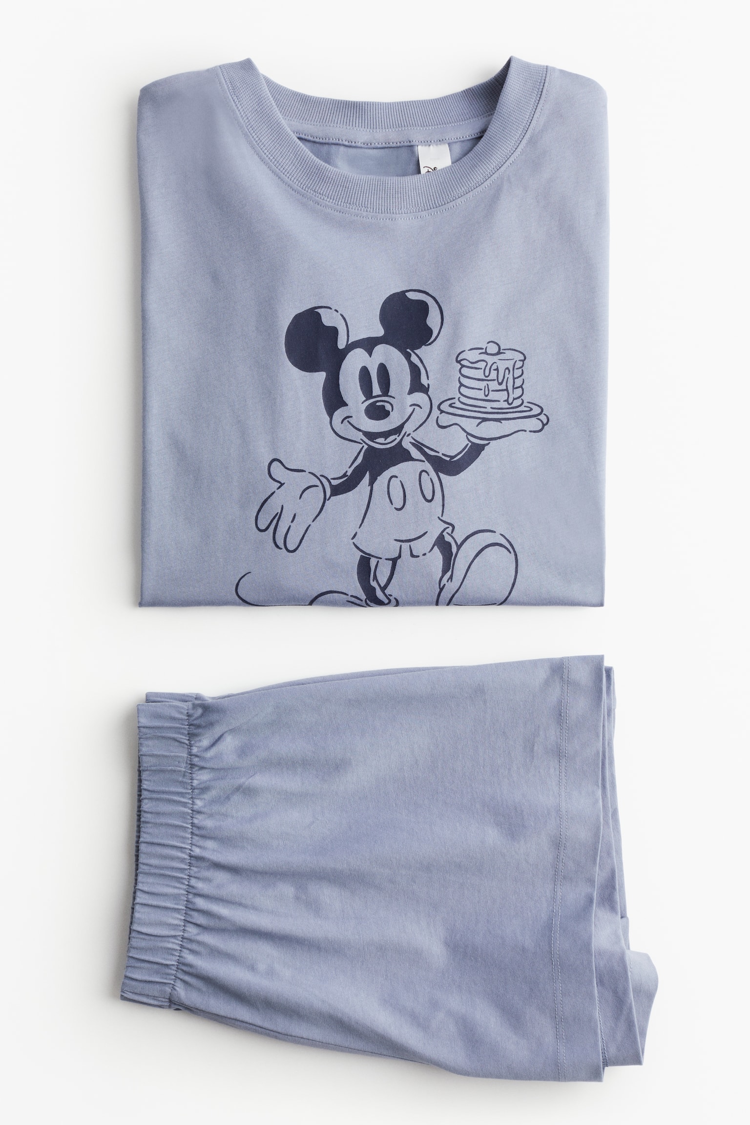 Print Pyjama Set - Dusty blue/Mickey Mouse/Light grey marle/Mickey Mouse/Cream/Mickey Mouse/Light grey marle/Mickey Mouse/Light pink/Looney Tunes - 2