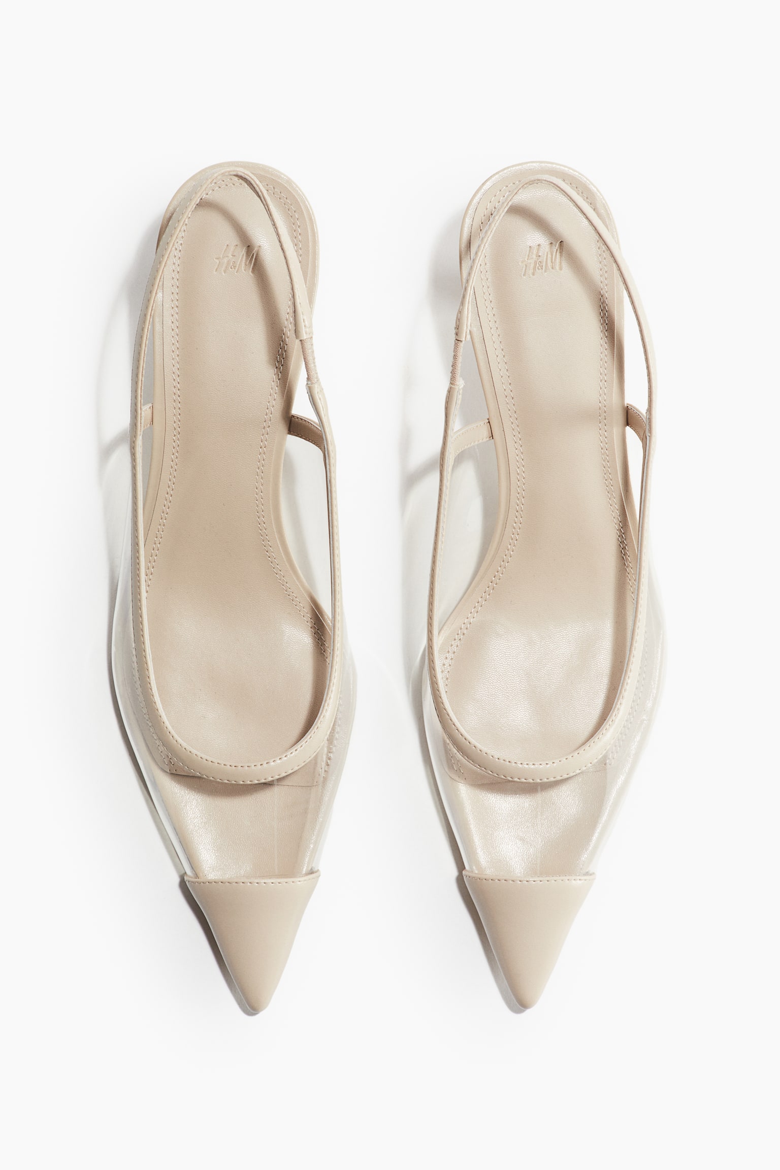 Transparent Slingbacks - Light beige/Transparent - 4