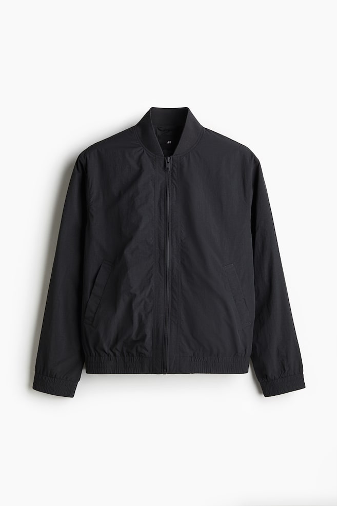 Cazadora bomber de nailon Regular Fit - Gris oscuro - 1