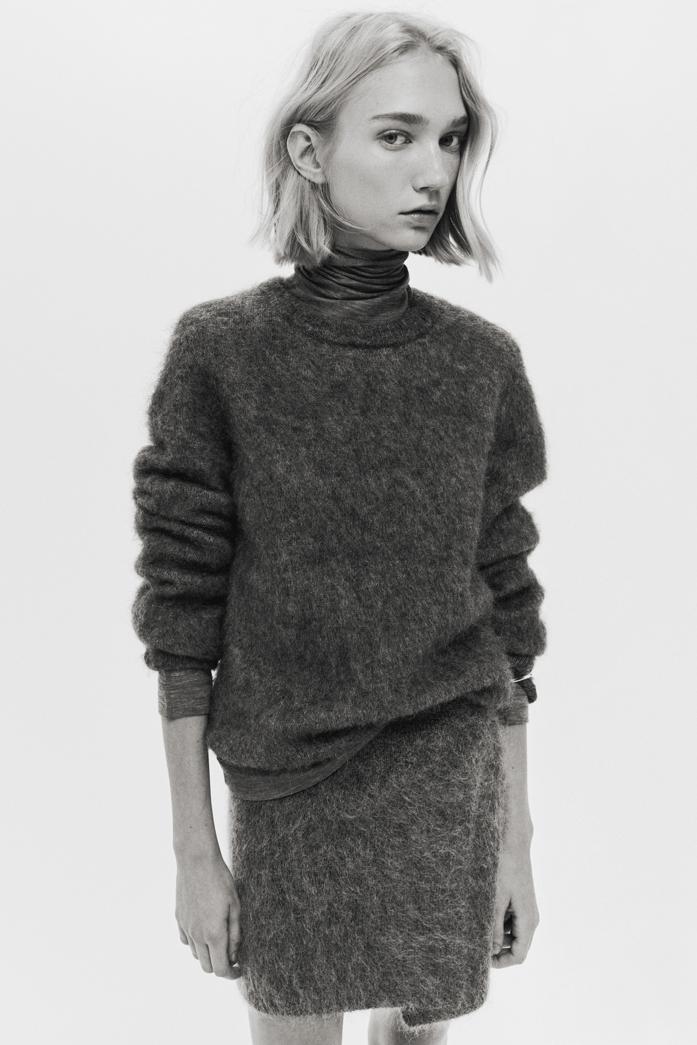 スカート mohair mini skirt 1418595d1d714c55a767de7673e652