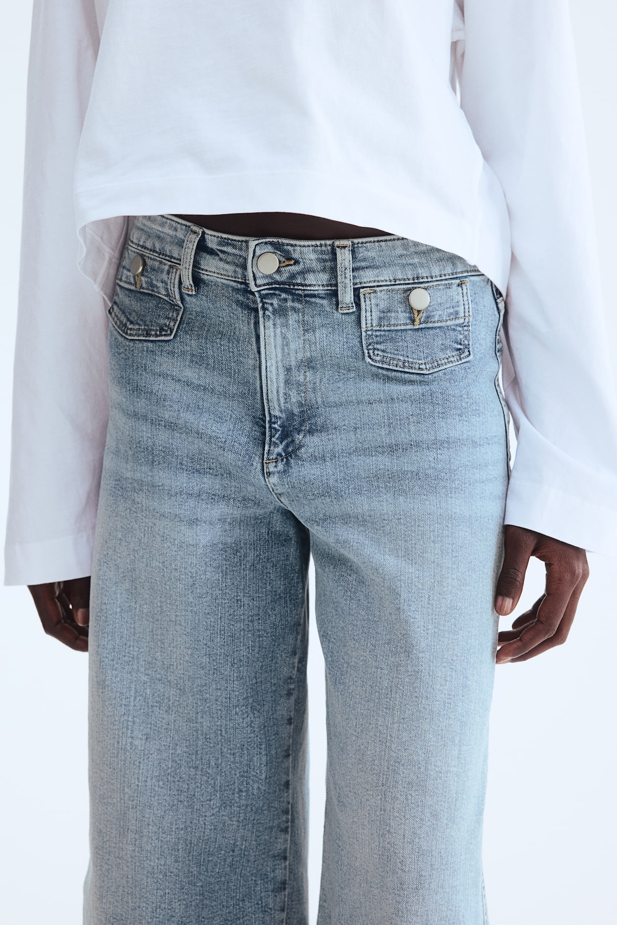 Wide High Waist Ankle Jeans - image 5