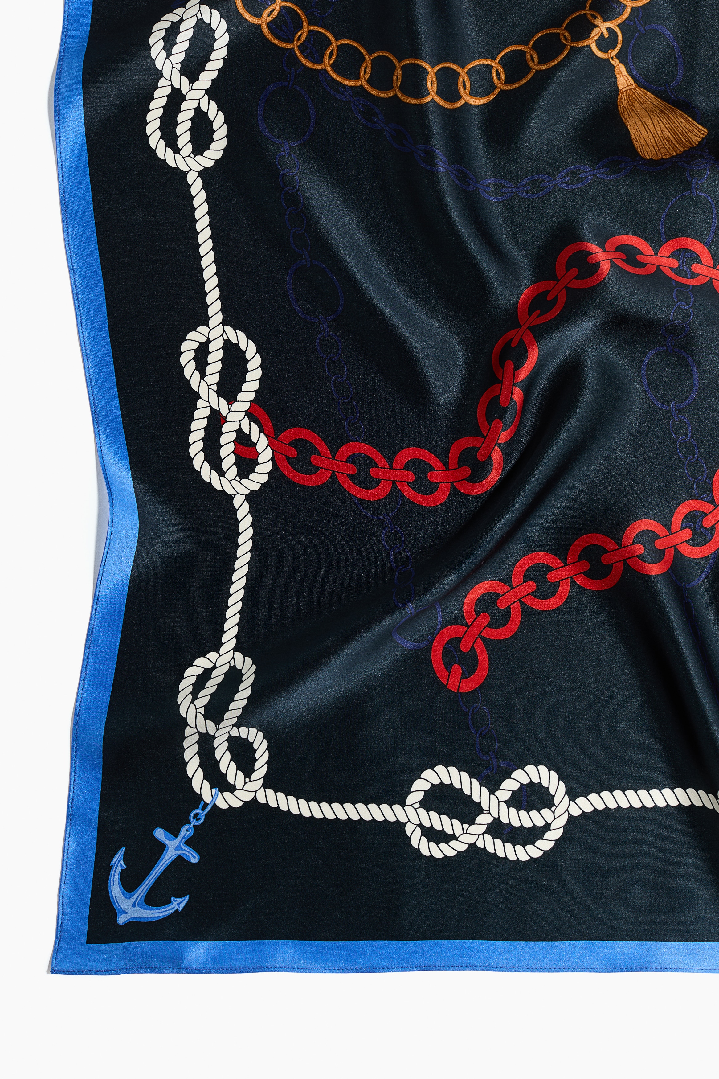 Printed silk scarf