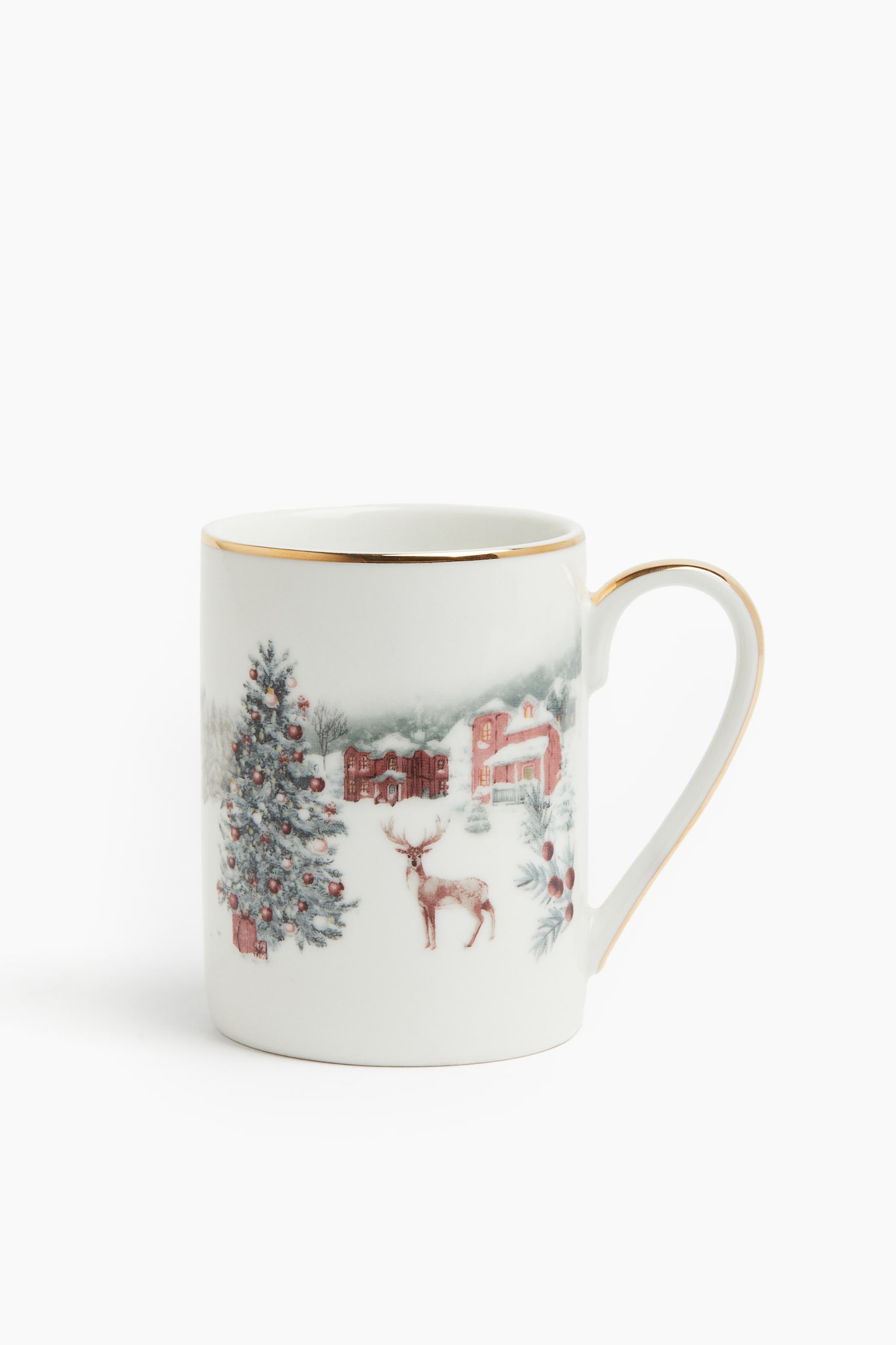 Porcelain mug - White/Christmas - 1