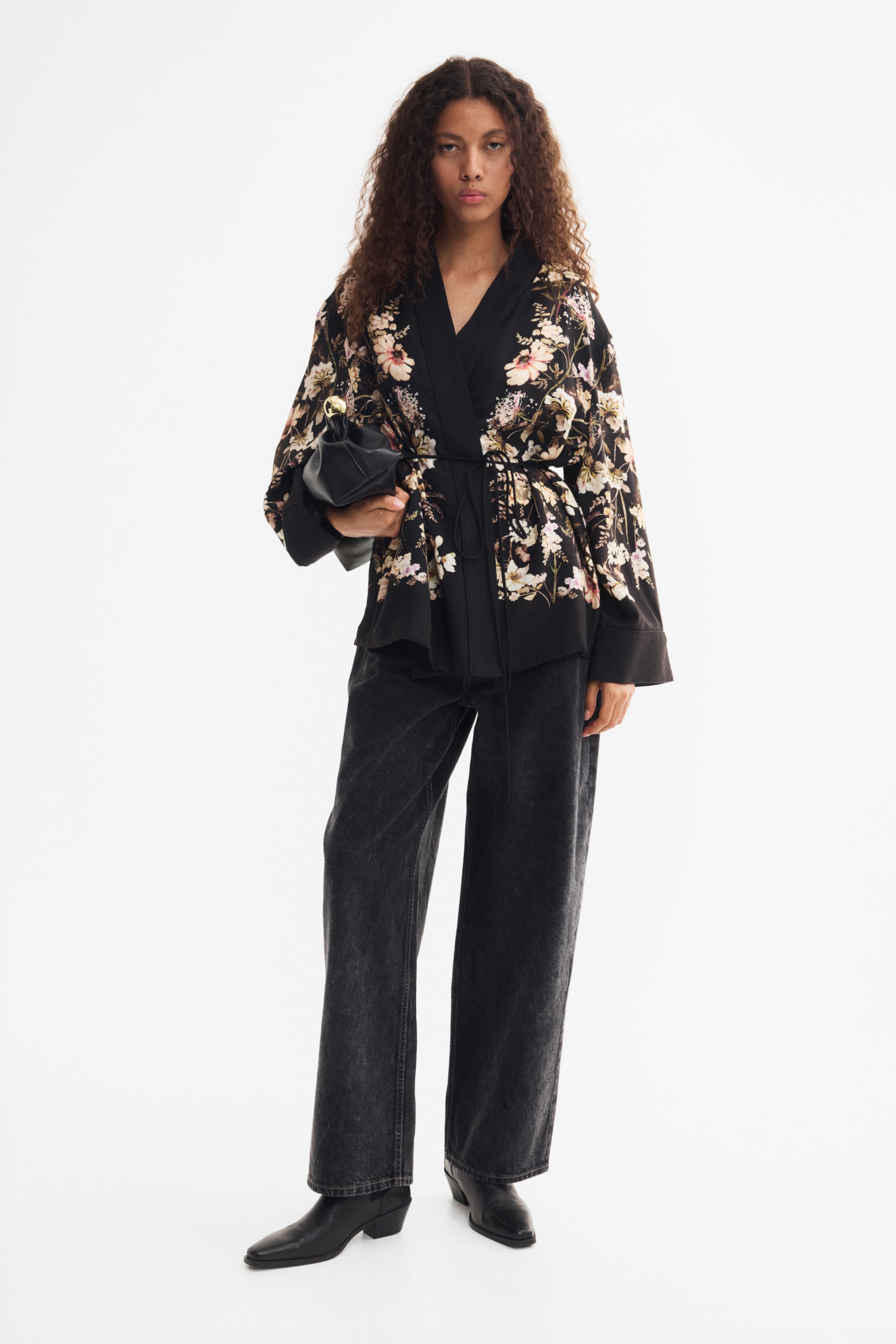 Tie-Belt Twill Jacket