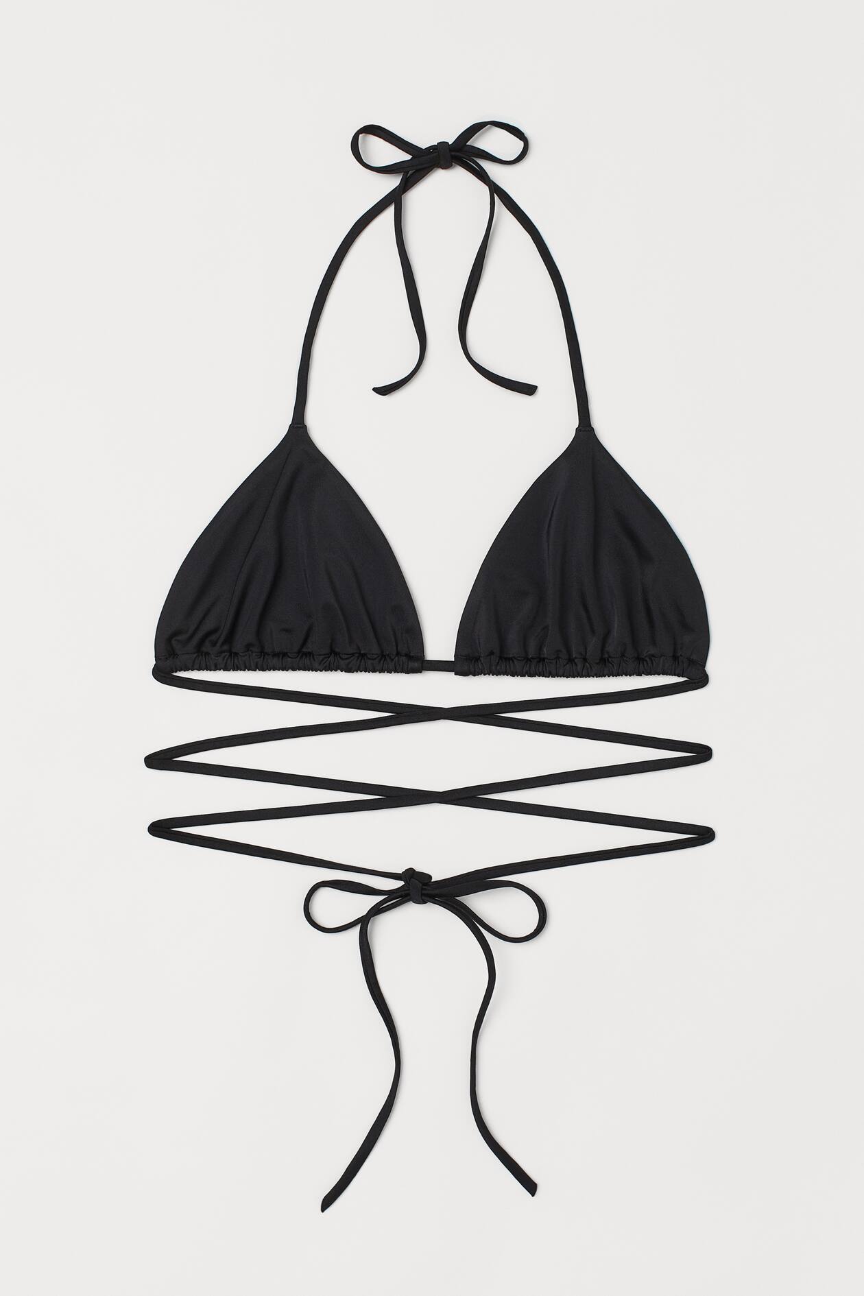 H&M+ Triangle Bikini Top - Black - Ladies | H&M US