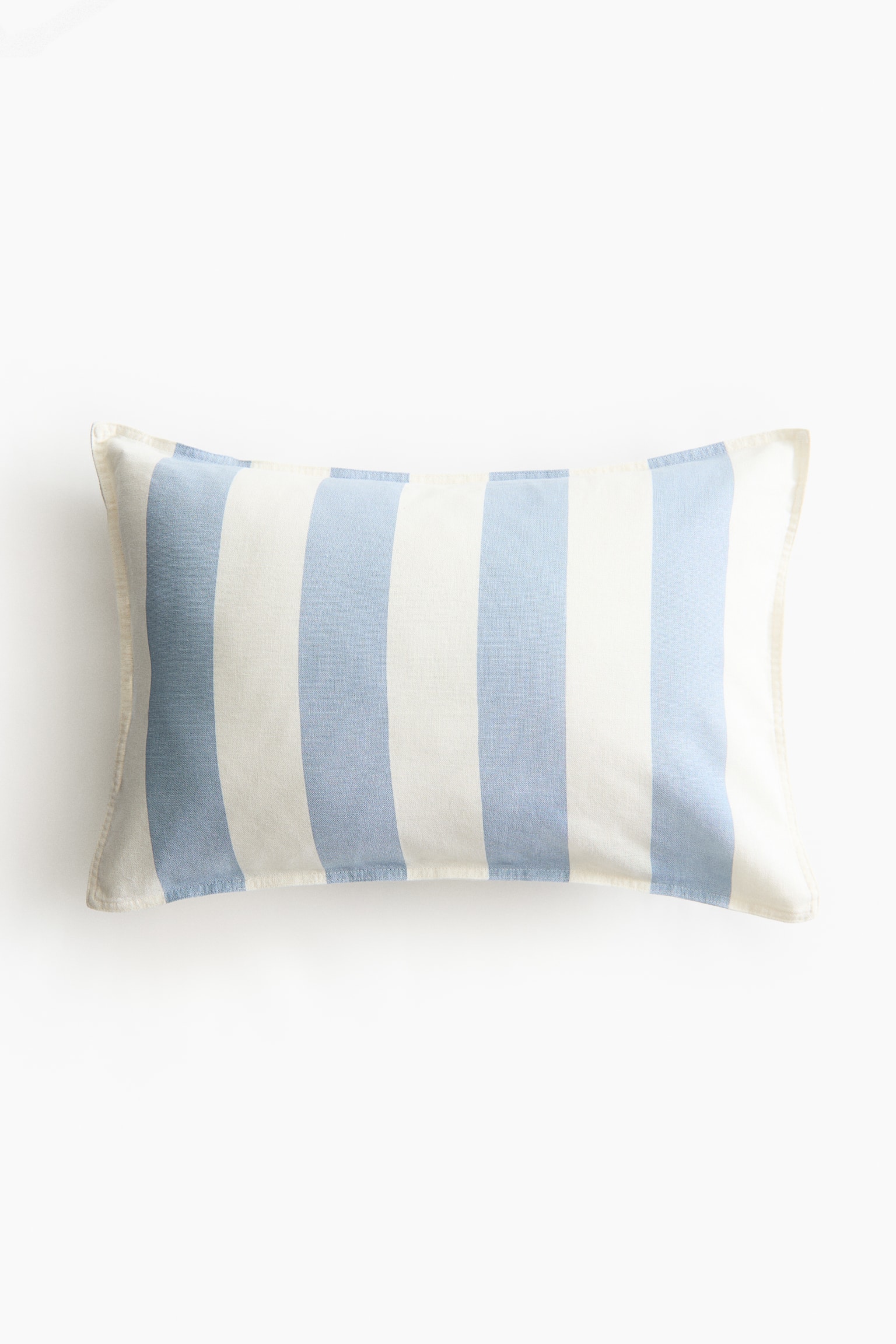 Linen-blend cushion cover - Light dusty blue/Striped/Light dusty pink/Striped
