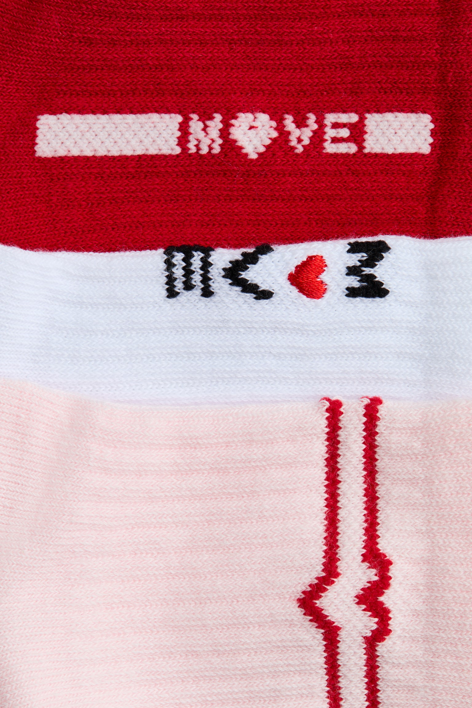 5-pack sports socks with DryMove™ - Light pink/Red/Dark blue/Striped/Red/Black/Grey marl/White/Frosty lilac/Dark grey/Burgundy/Striped/Bright blue/White/Black - 2