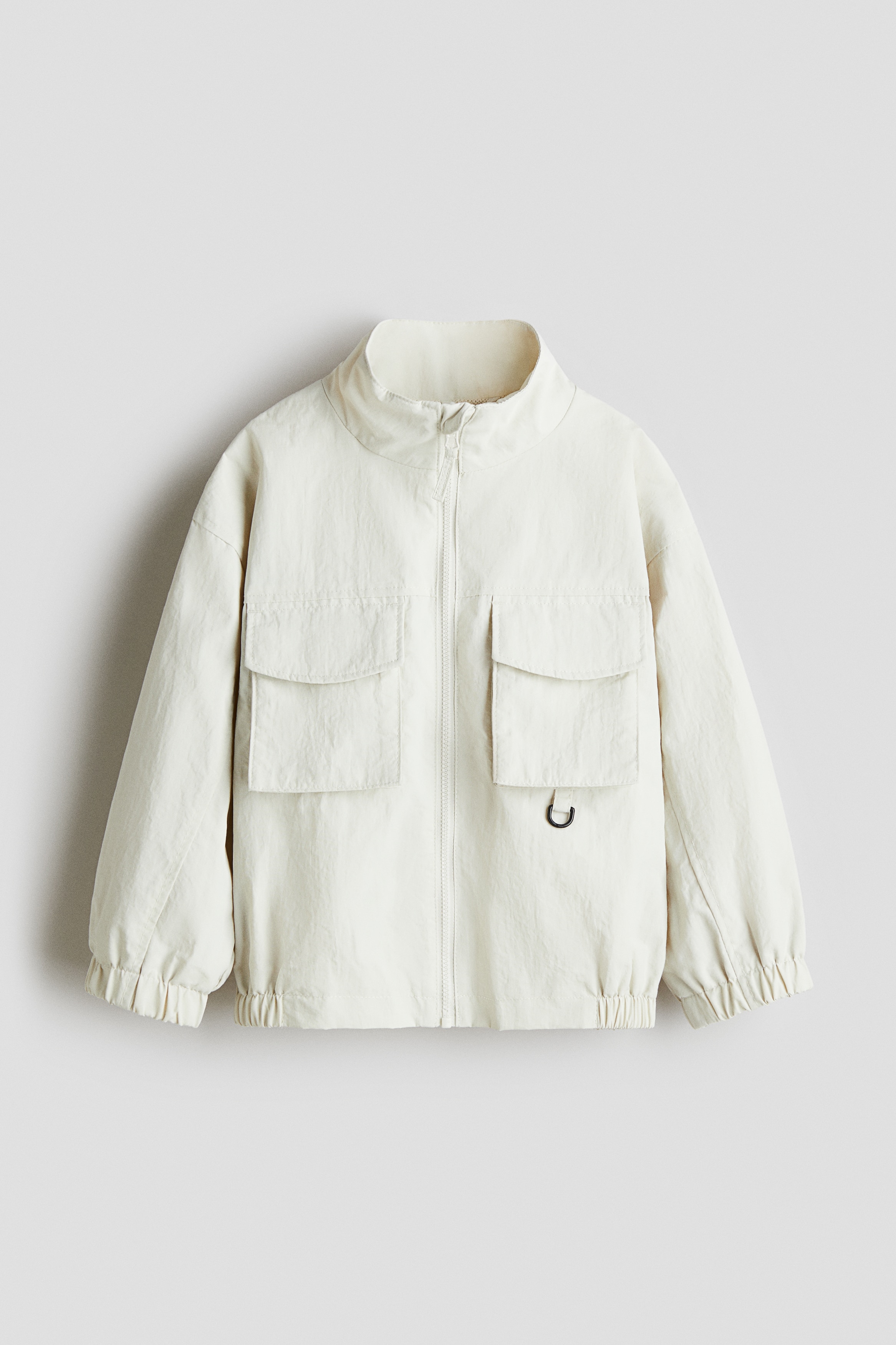 Water-Repellent Windbreaker - Cream/Gray