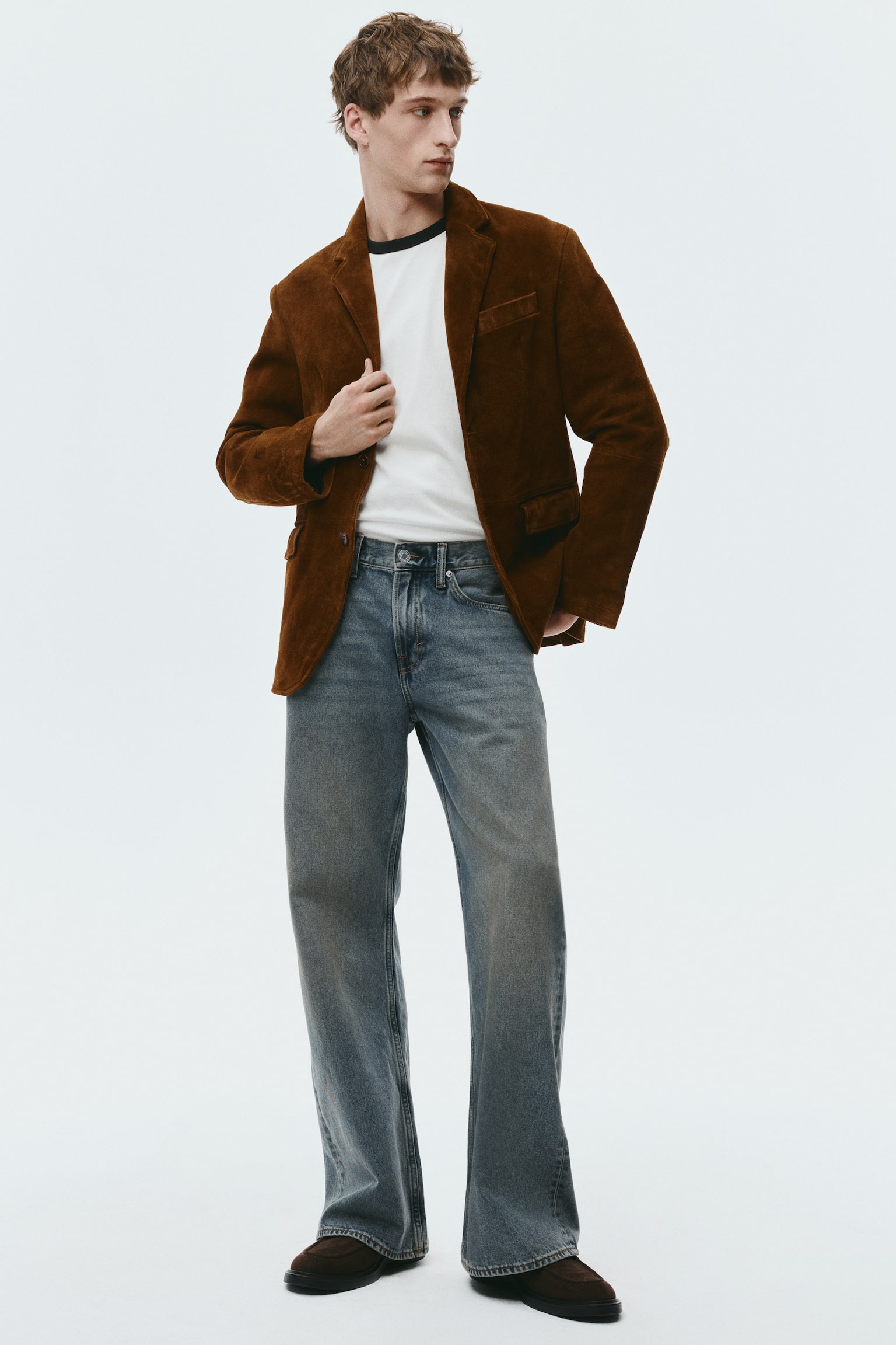 Relaxed Bootcut Jeans - Блакитний денім/Світло-блакитний денім/Сірий денім/Випраний чорний/Коричневий денім/Блакитний денім/Блакитний денім - 6