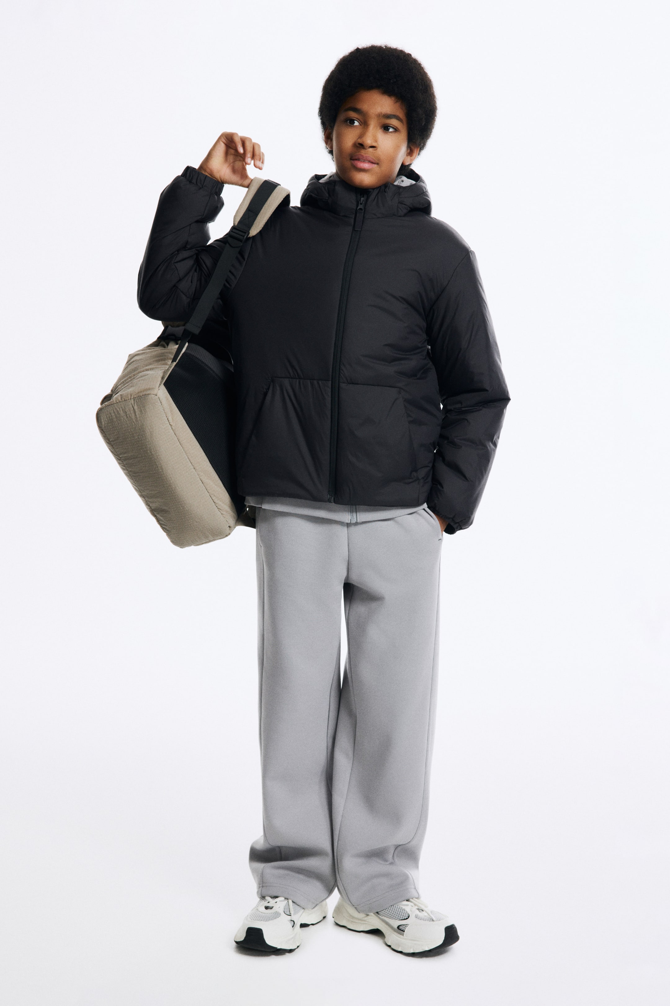 View larger image: Padded sports jacket - Black - Kids | H&M GB 1