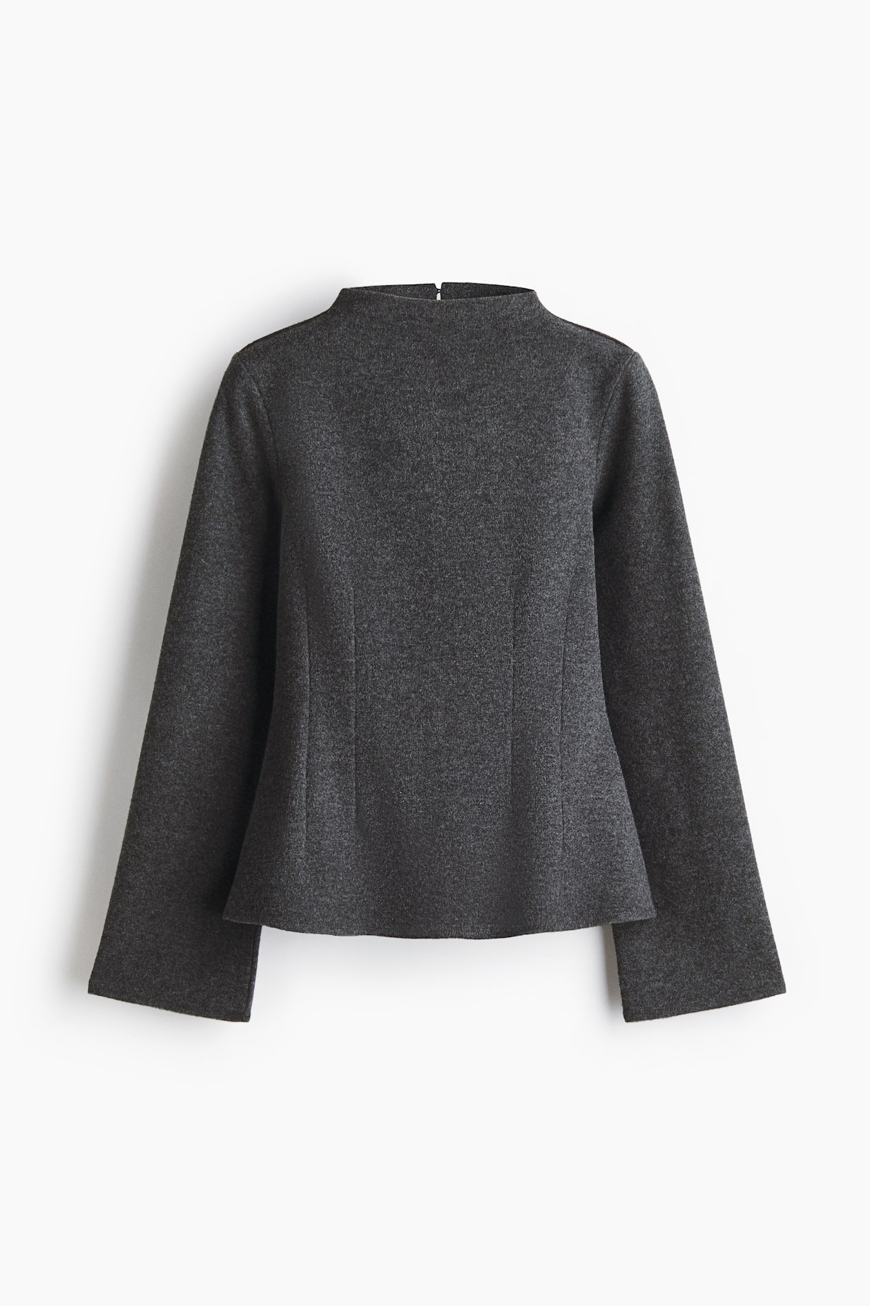 Top cintré - Gris foncé - FEMME | H&M FR