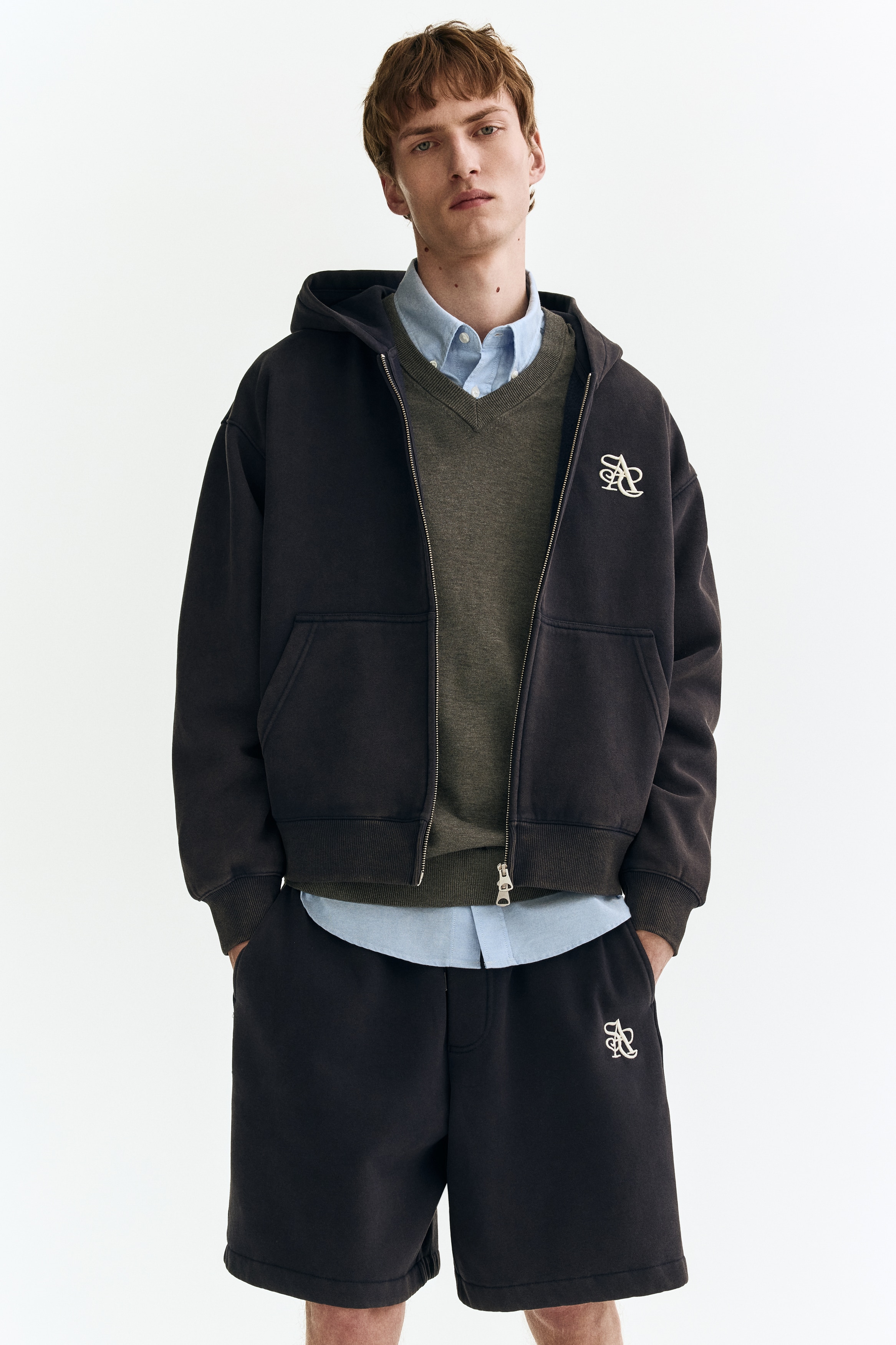 쇼츠 릴랙스핏 - 네이비 블루/라이트 블루/All Sports Club